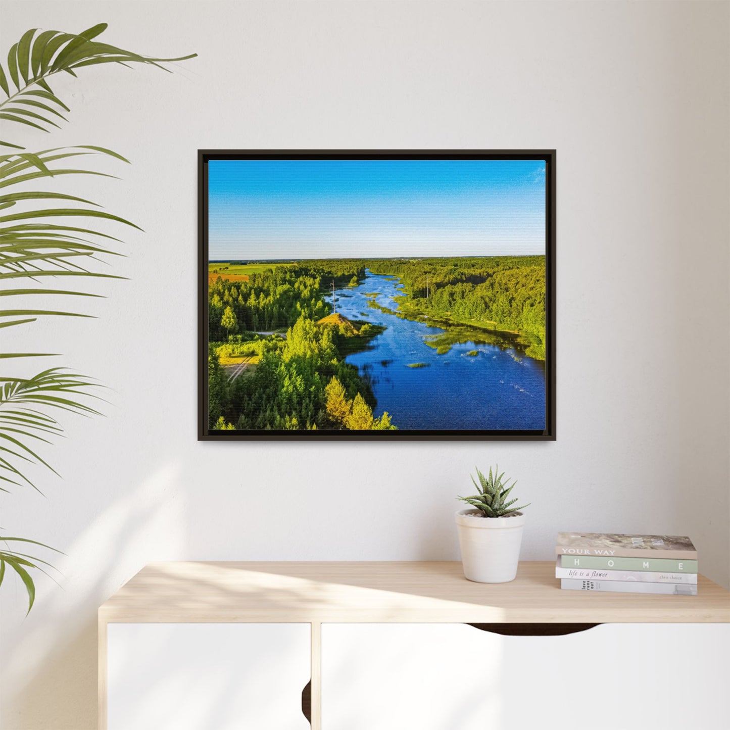 Zagares Lake Matte Canvas, Framed (Multi-color)