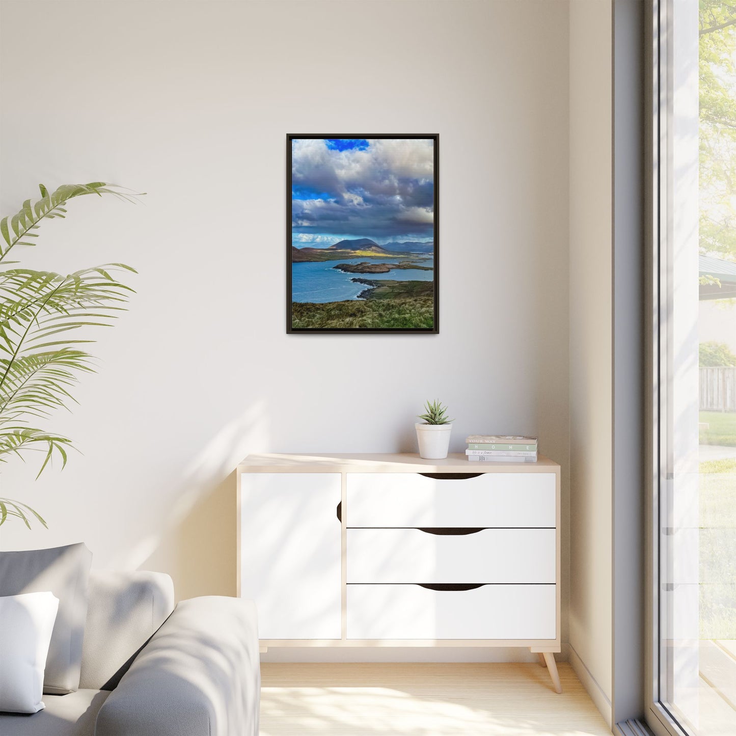 Unknown Mountain Matte Canvas, Framed (Multi-color)