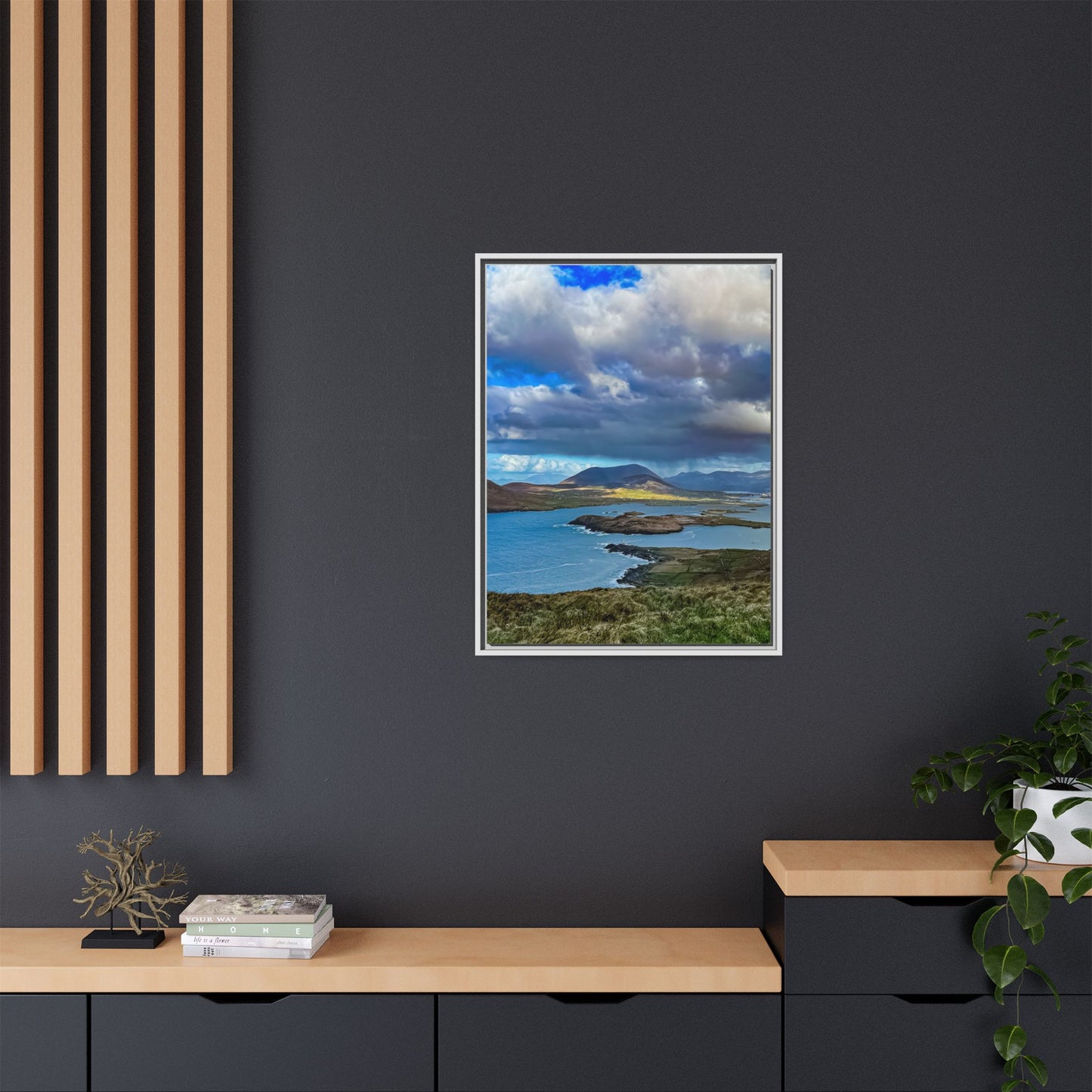 Unknown Mountain Matte Canvas, Framed (Multi-color)