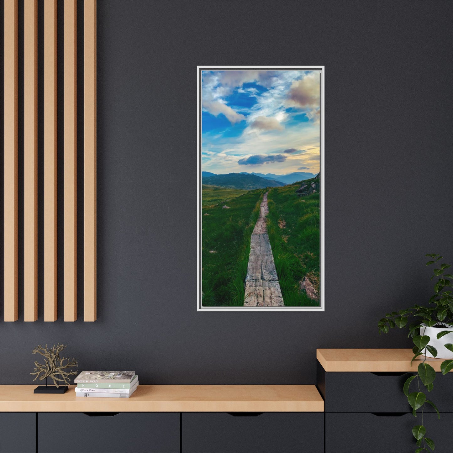 Torc Mountain Trail Matte Canvas, Framed (Multi-color)