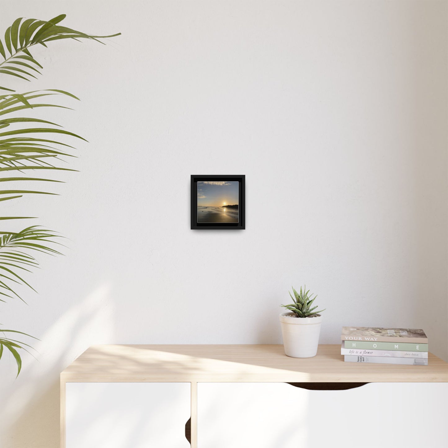 Sunset Matte Canvas, Framed (Multi-color)