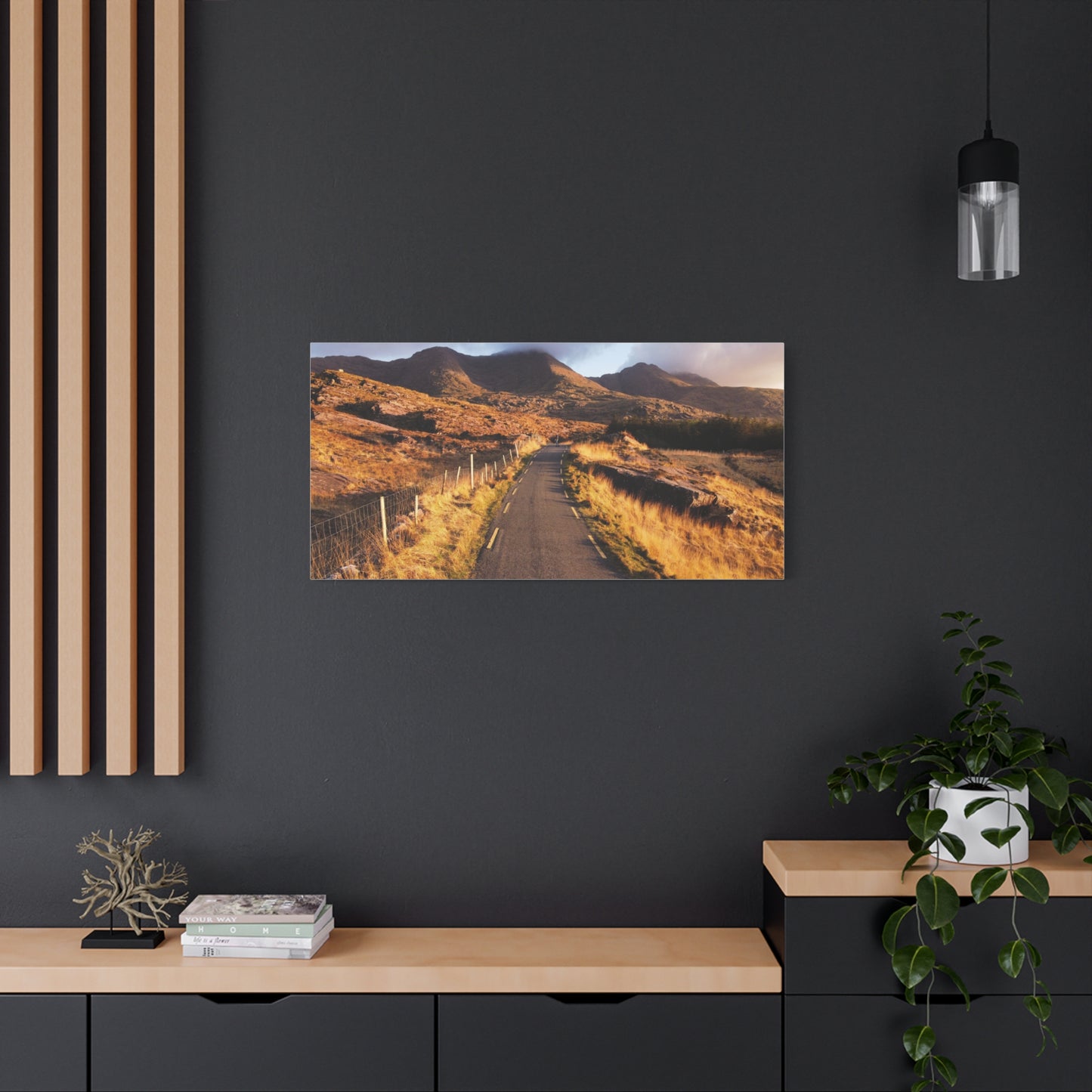 Sunset Road Matte Canvas, Stretched, 1.25"