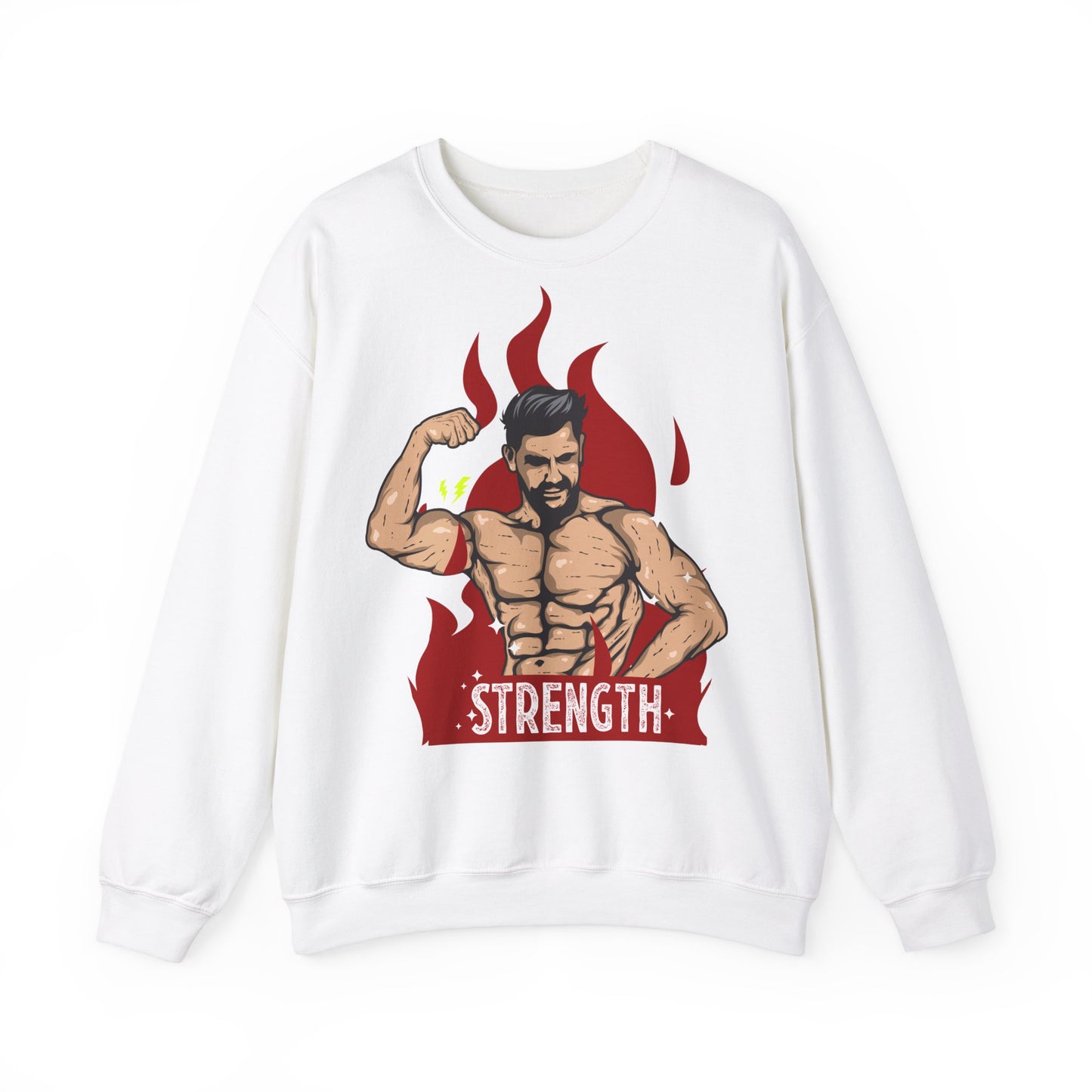 Strength Is My Superpower Unisex Heavy Blend™ Crewneck Sweatshirt - Perfect for Fitness Enthusiasts