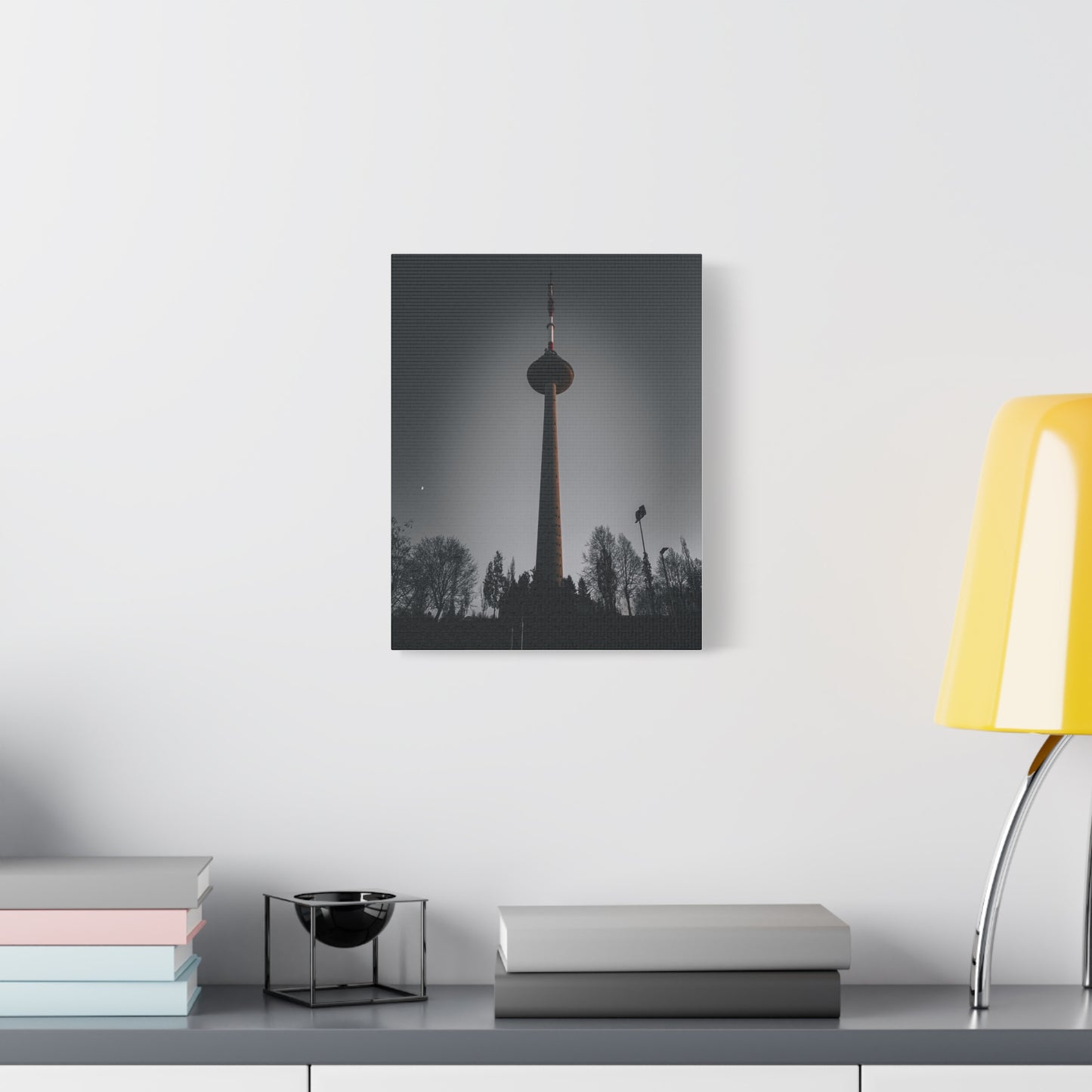 Vilnius TV Tower Matte Canvas, Stretched, 1.25"