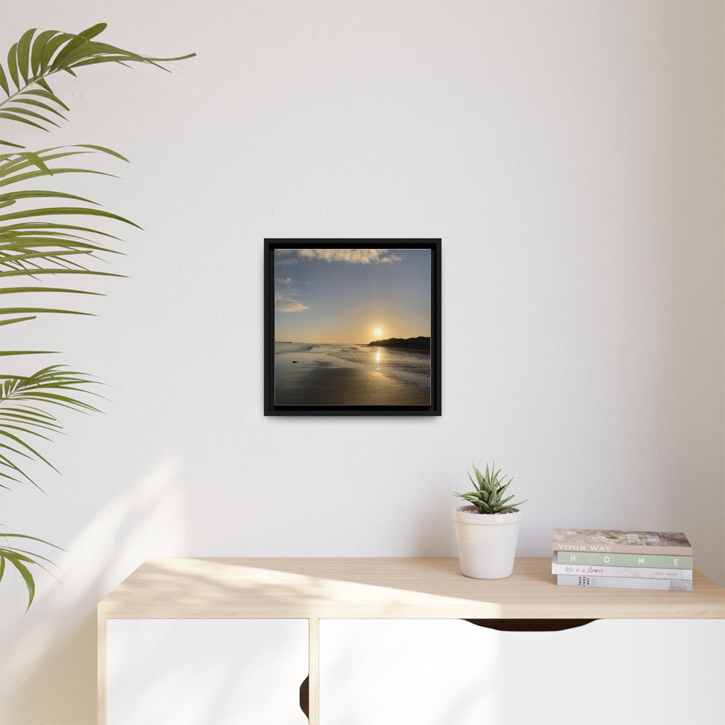 Sunset Matte Canvas, Framed (Multi-color)