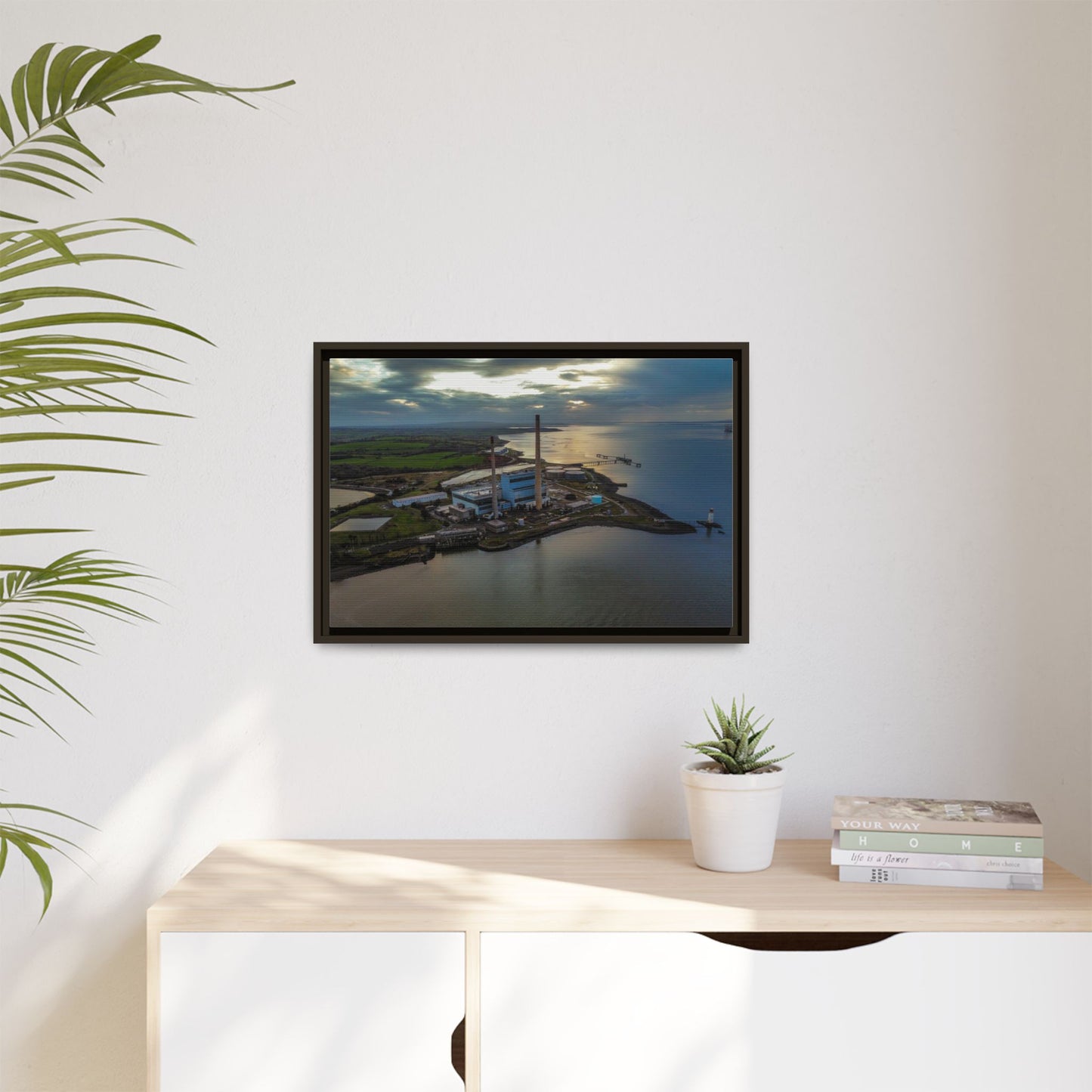 Target Power Station Matte Canvas, Framed (Multi-color)