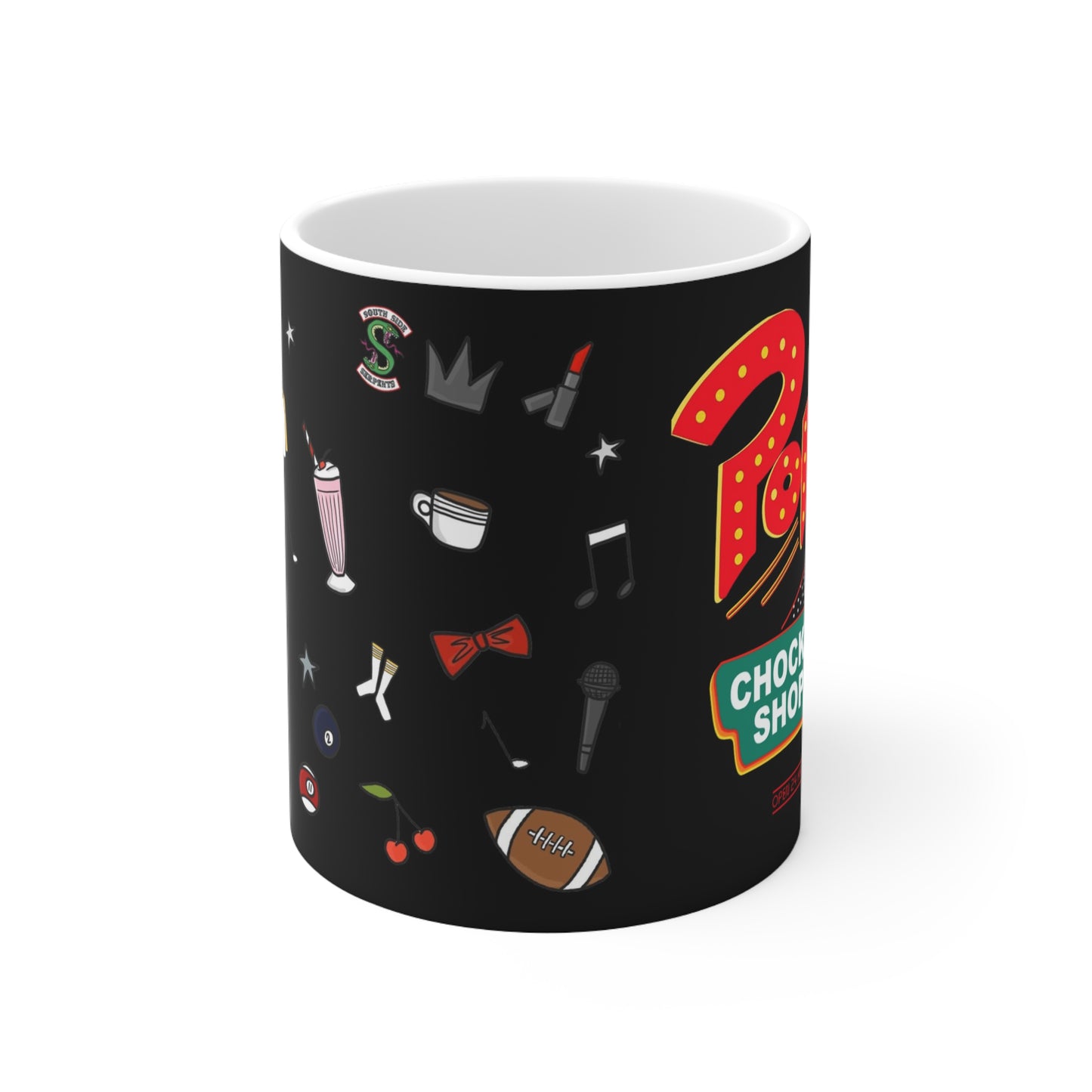 Fun Retro Diner-Inspired Ceramic Coffee Cups - 11oz & 15oz