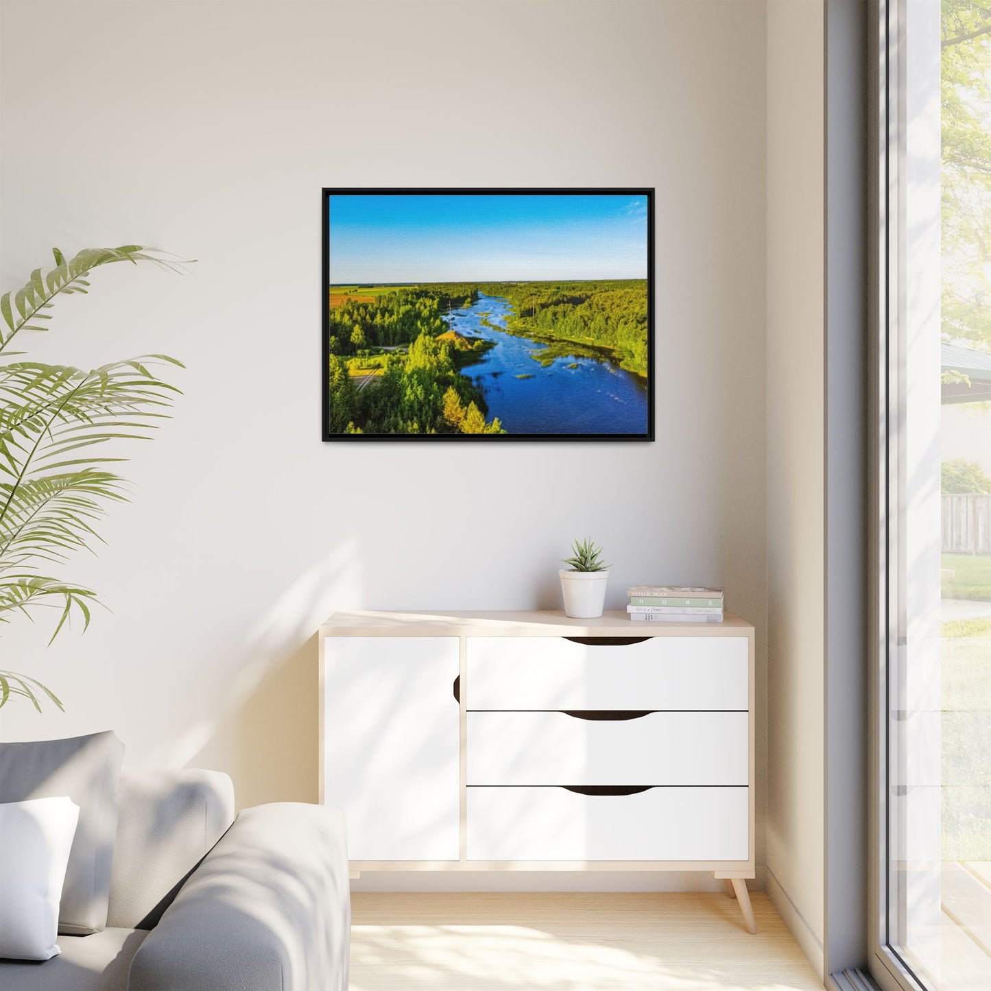 Zagares Lake Matte Canvas, Framed (Multi-color)