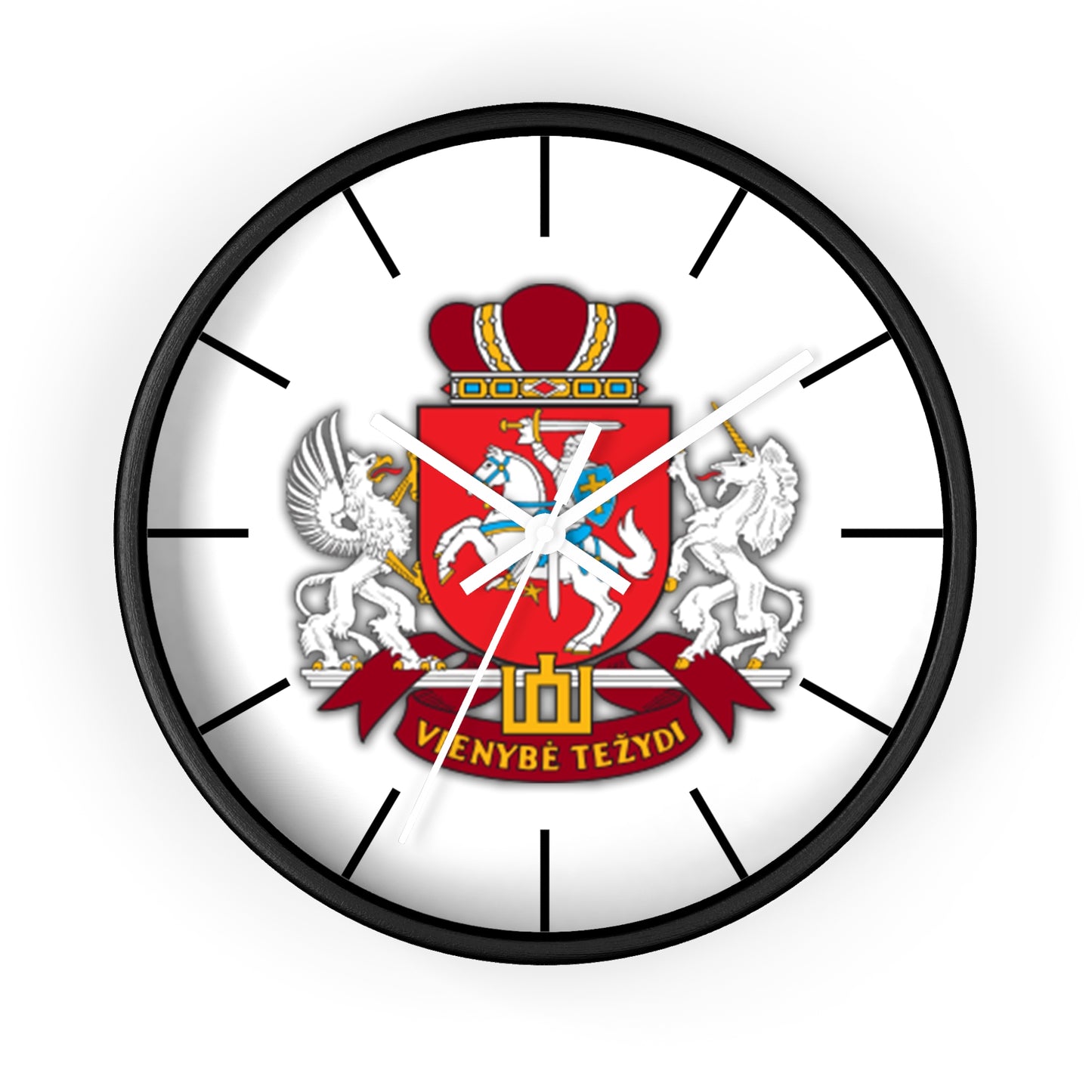 Venybe Tezydi Wall Clock - Unique Heraldic Design for Home Decor