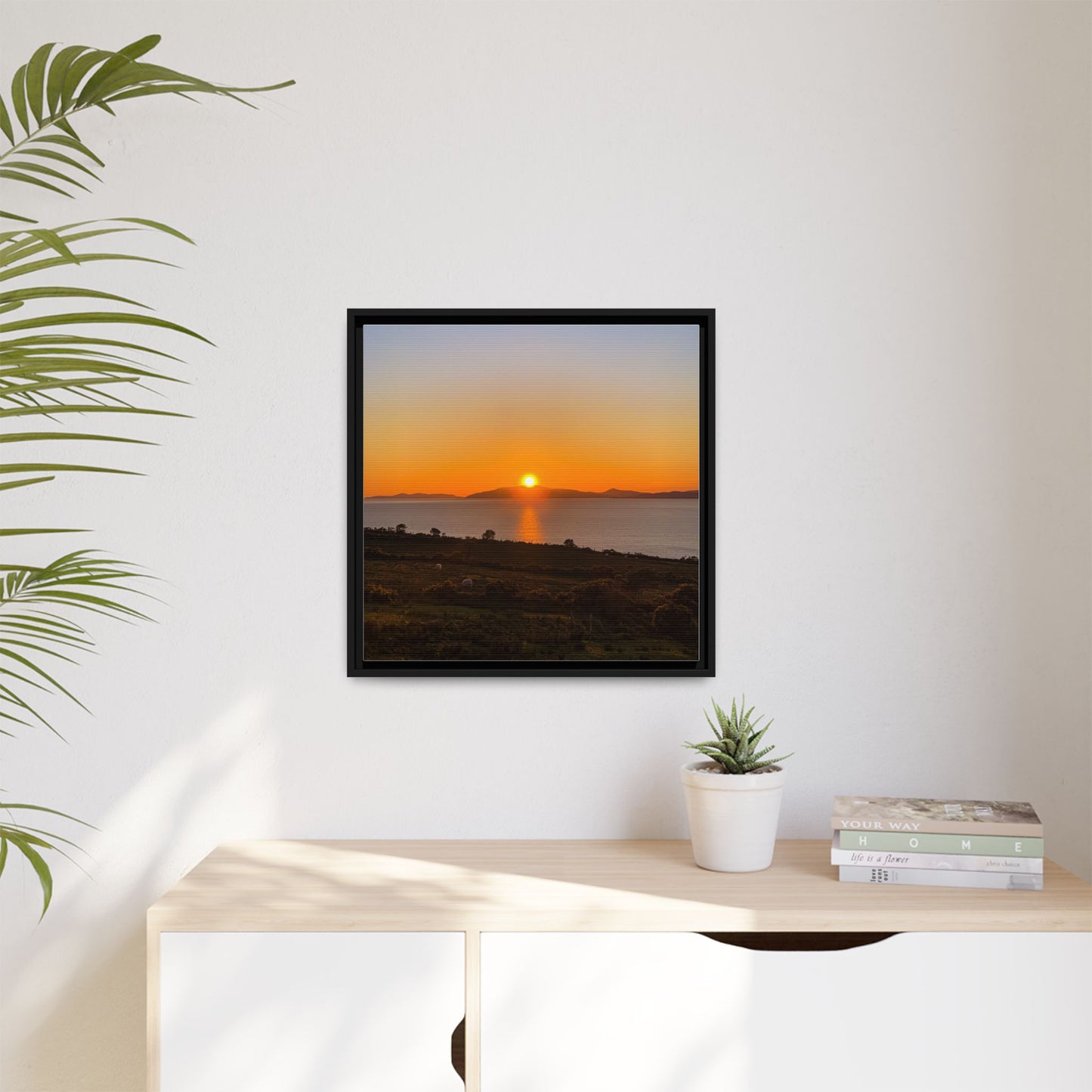 Sunset Ring Of Kerry Matte Canvas, Framed (Multi-color)