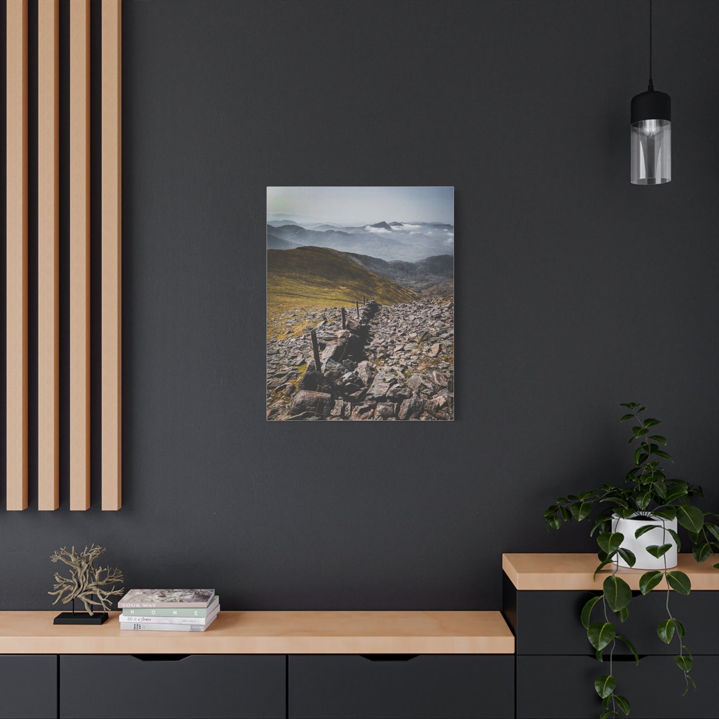 Wall in Mountains Matte Canvas, Stretched, 1.25"