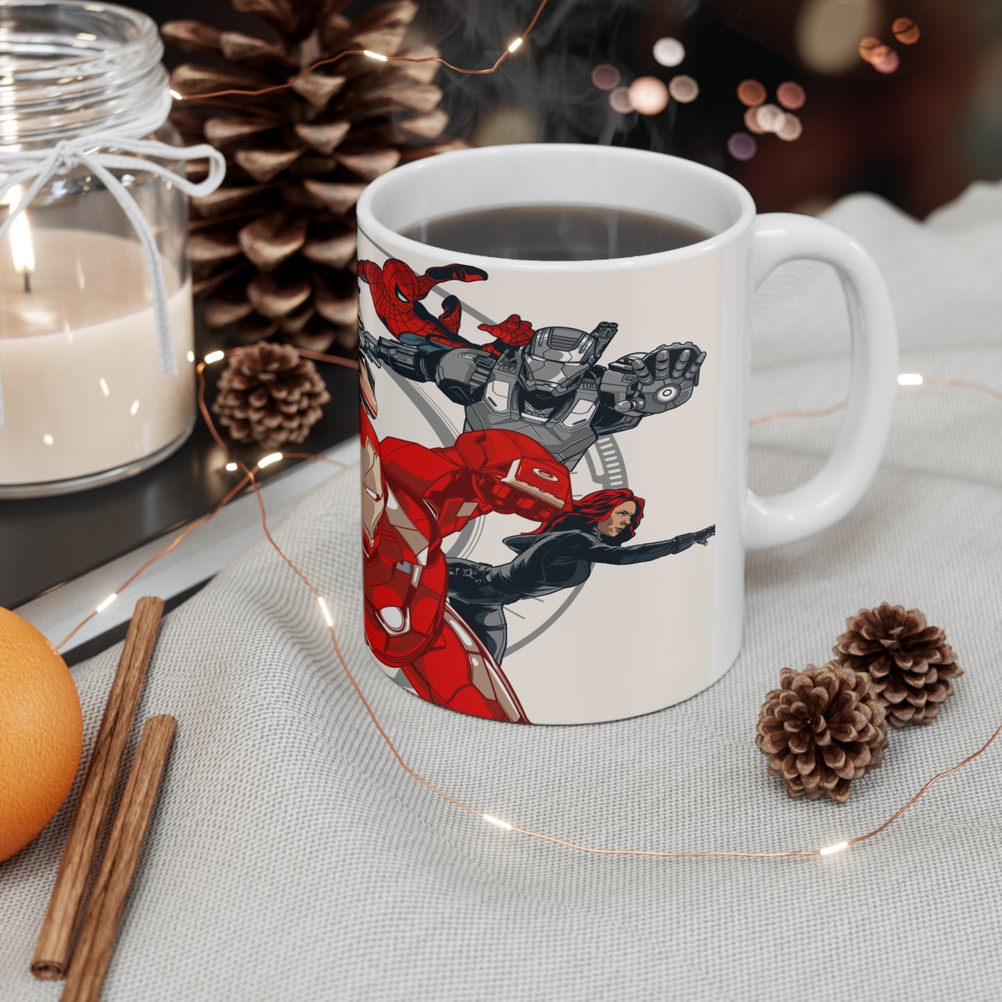 Superhero Ceramic Coffee Mug - 11oz & 15oz - Perfect Gift for Comic Fans
