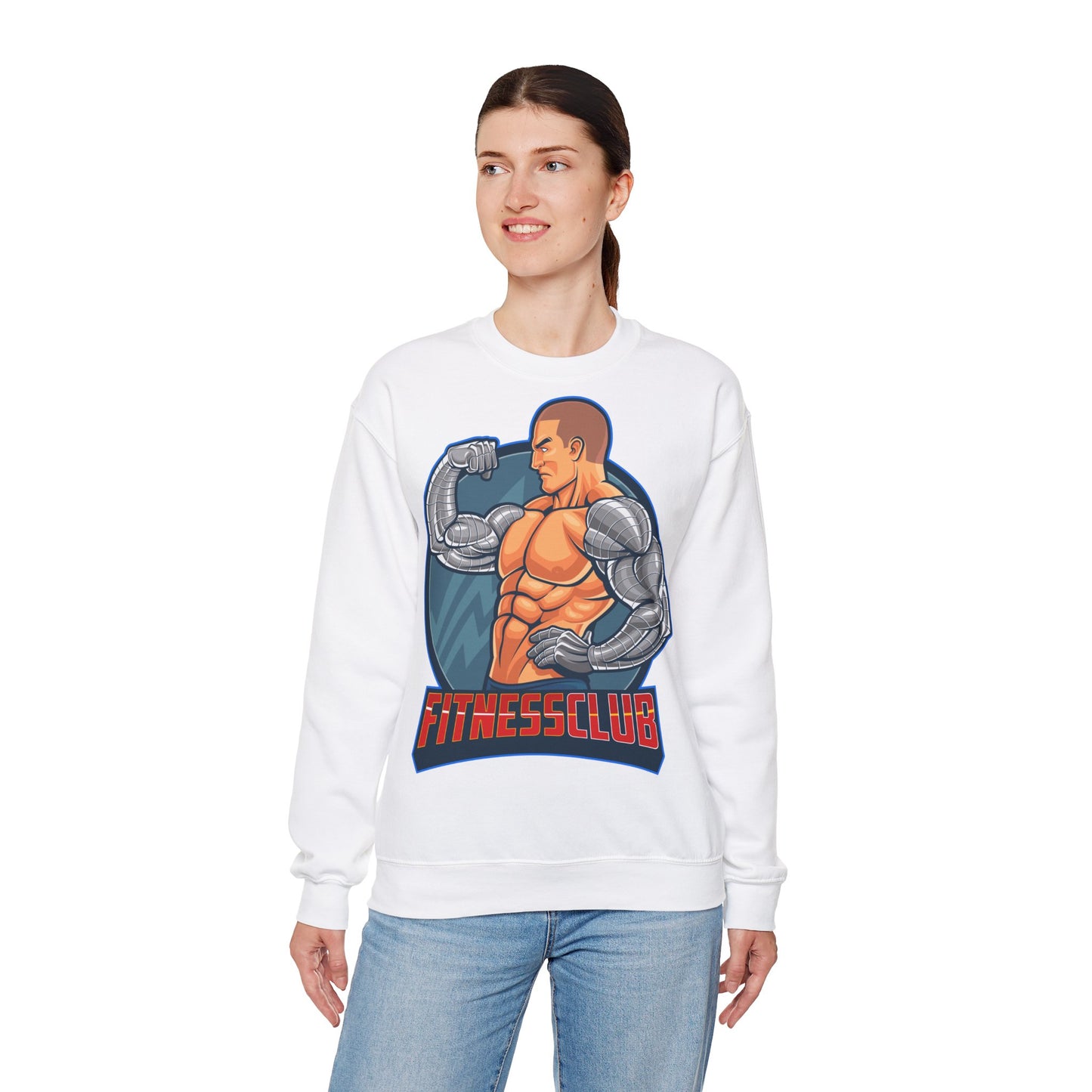 Fitness Club Unisex Heavy Blend™ Crewneck Sweatshirt - Bold Gym Design