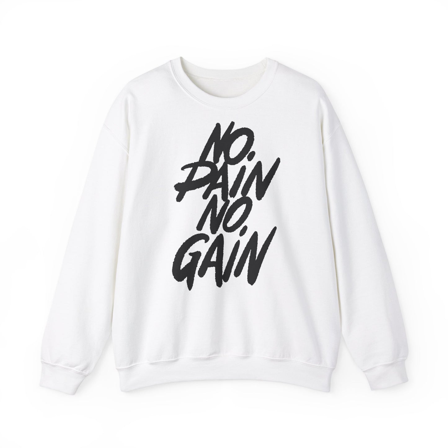 No Pain No Gain Sweatshirt - Unisex Heavy Blend Crewneck for Fitness Lovers