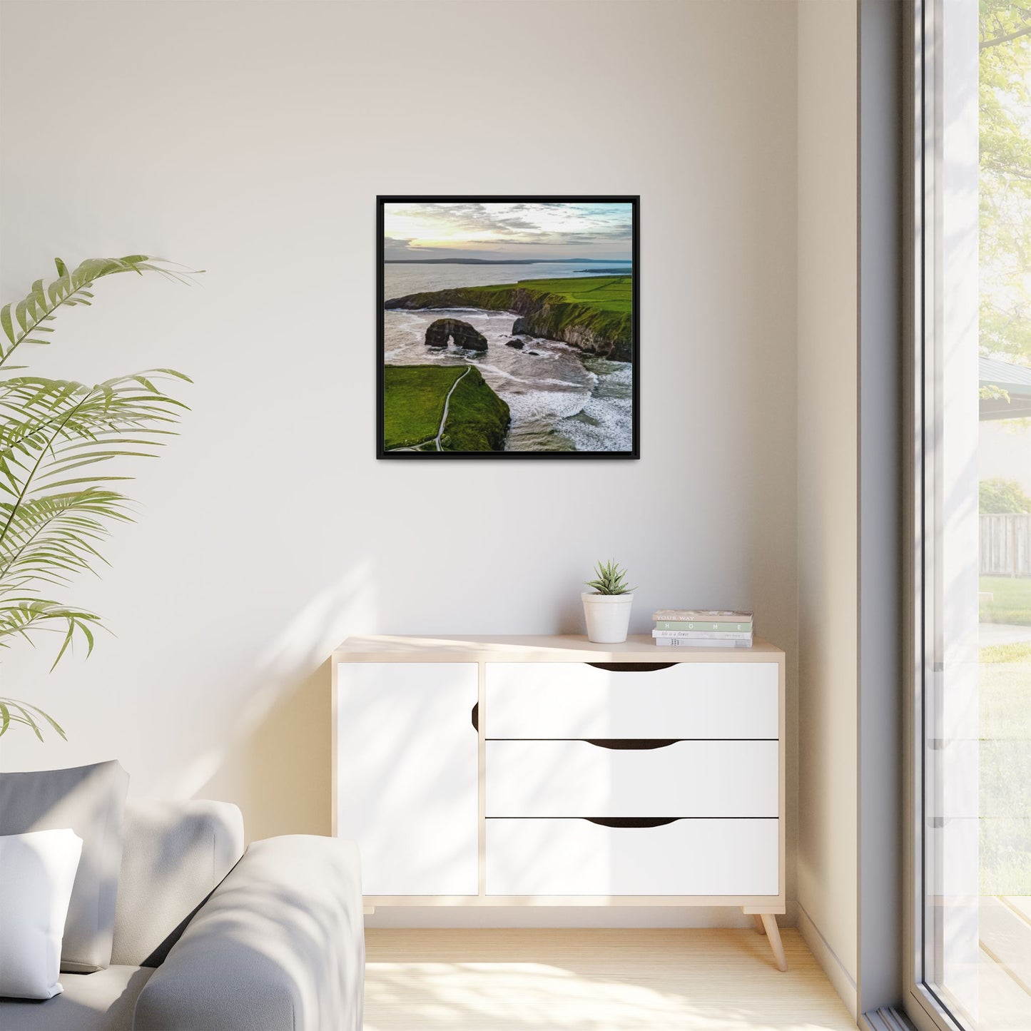 Virgin Rock Matte Canvas, Framed (Multi-color)