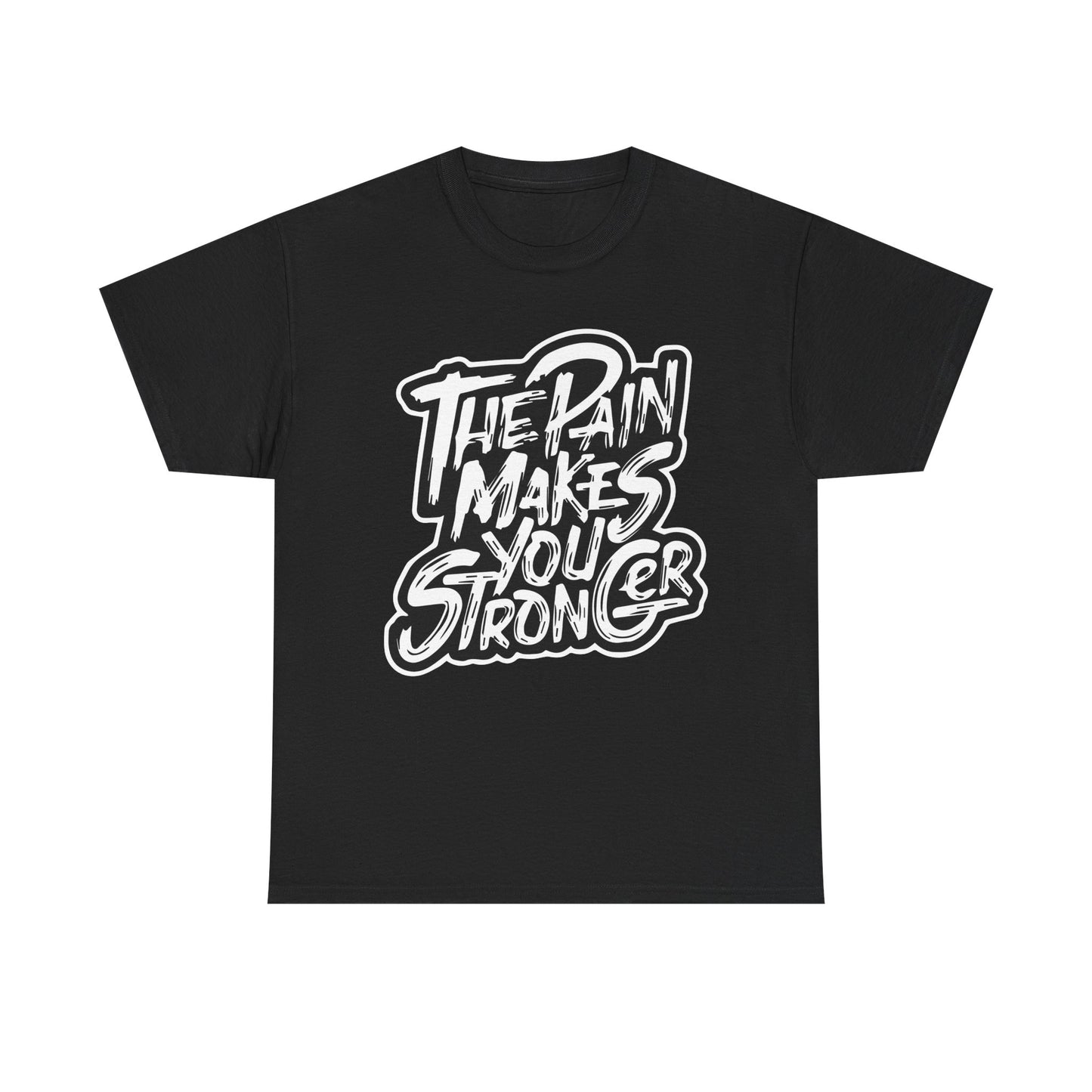 Unisex Heavy Cotton Tee - "The Rain Makes You Stronger" Inspirational Graphic Tee