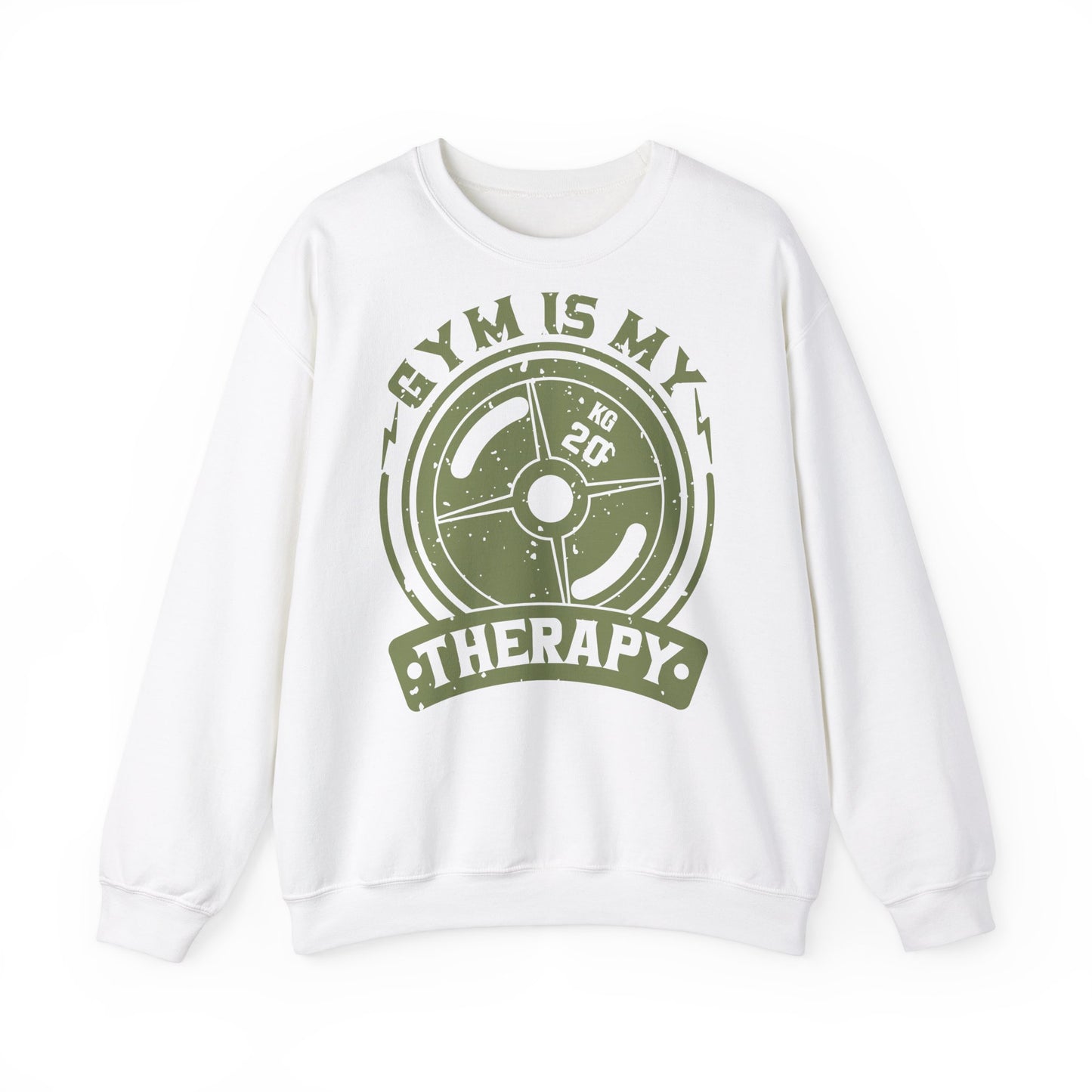 Gym Is My Therapy Unisex Heavy Blend™ Crewneck Sweatshirt