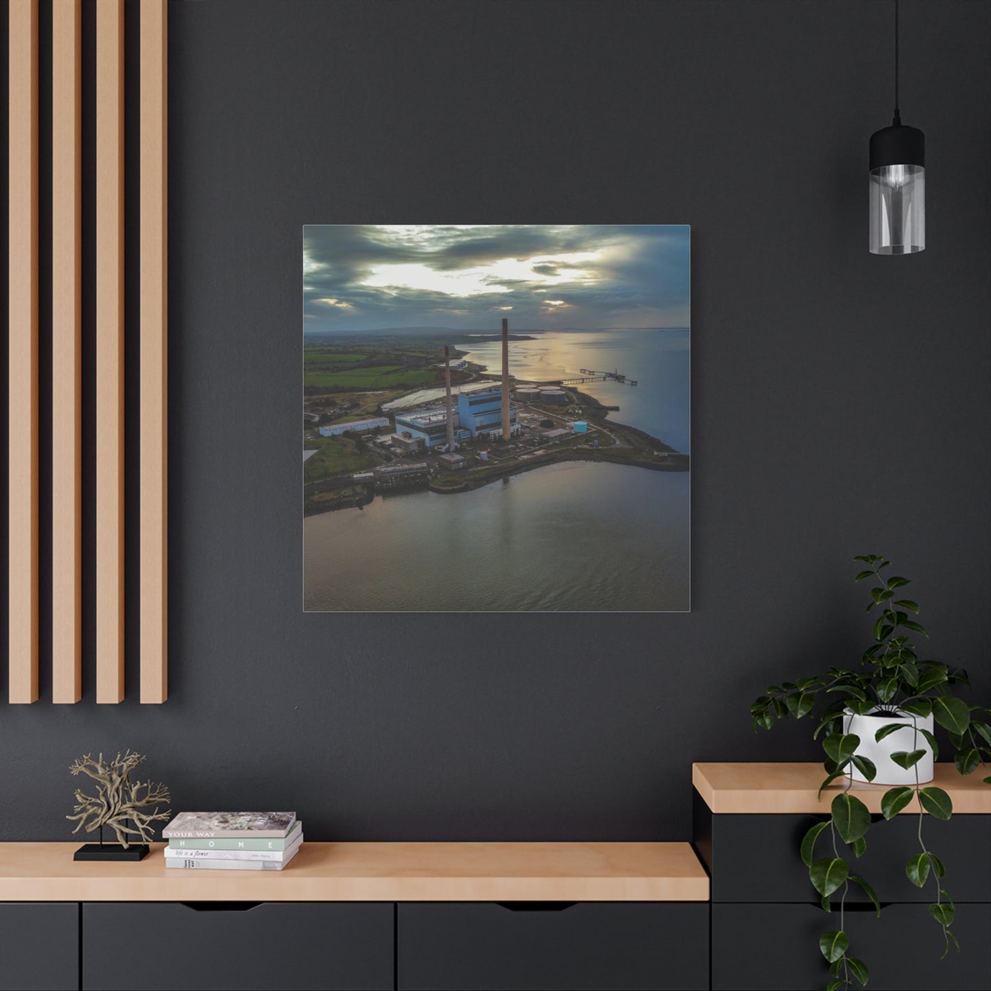 Tarbert Power Station Matte Canvas, Stretched, 1.25"