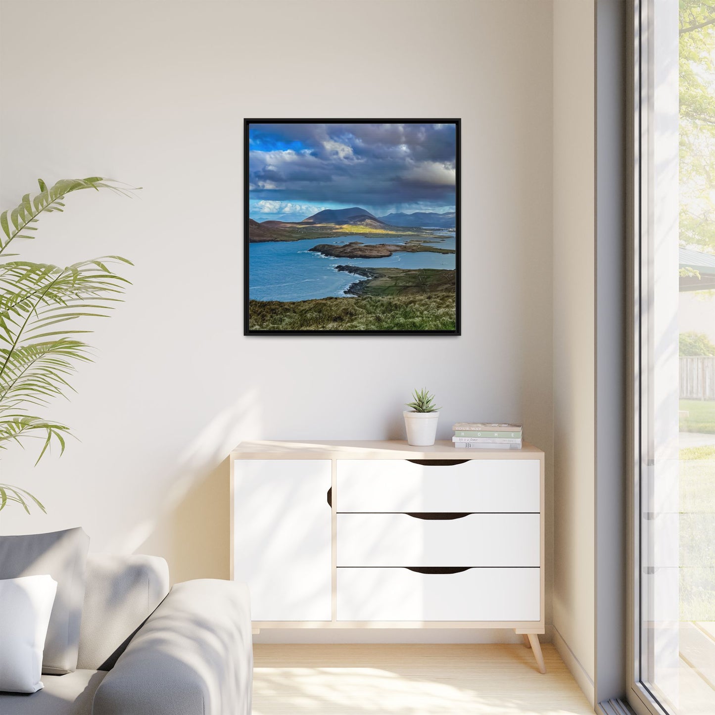 Unknown Mountain Matte Canvas, Framed (Multi-color)