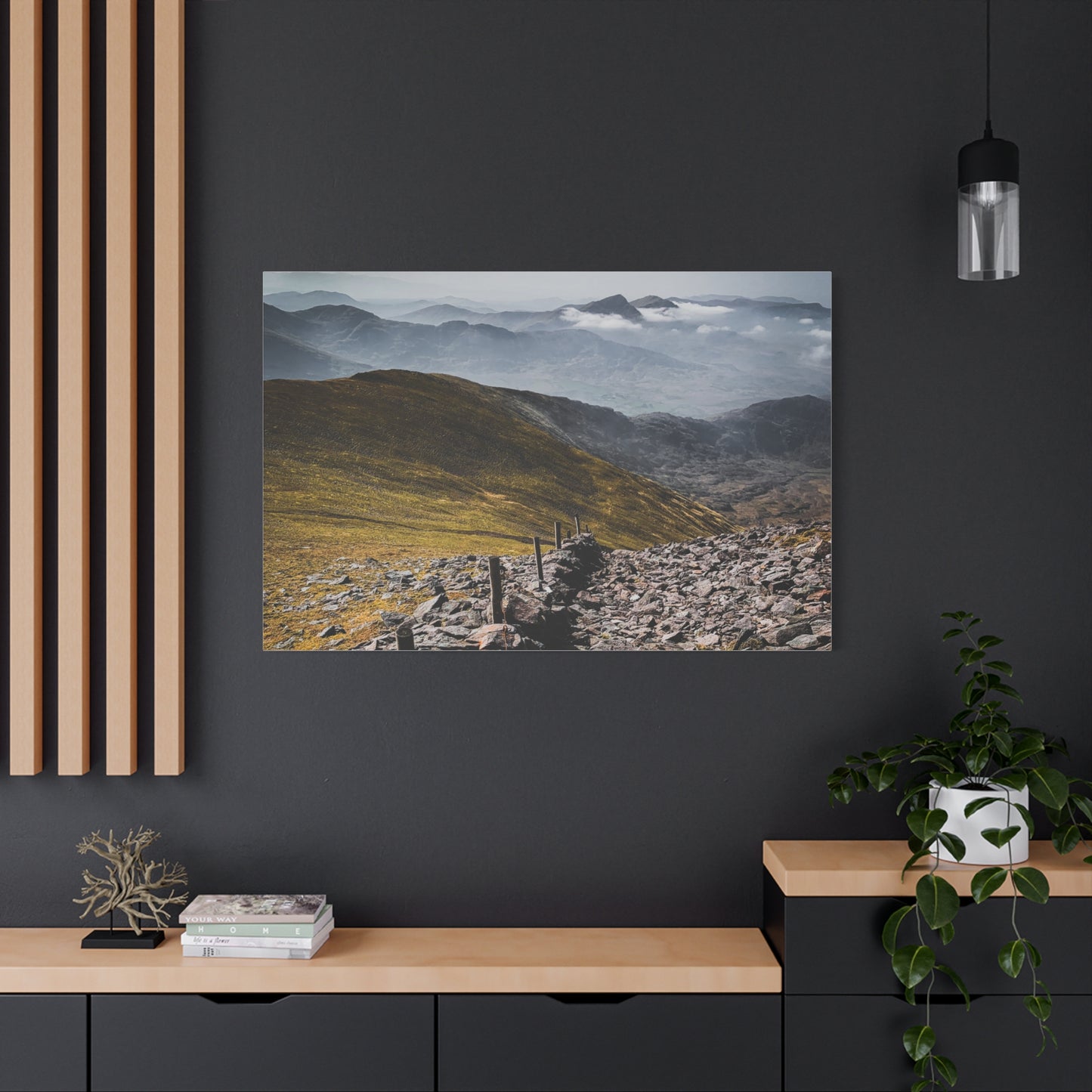 Wall in Mountains Matte Canvas, Stretched, 1.25"