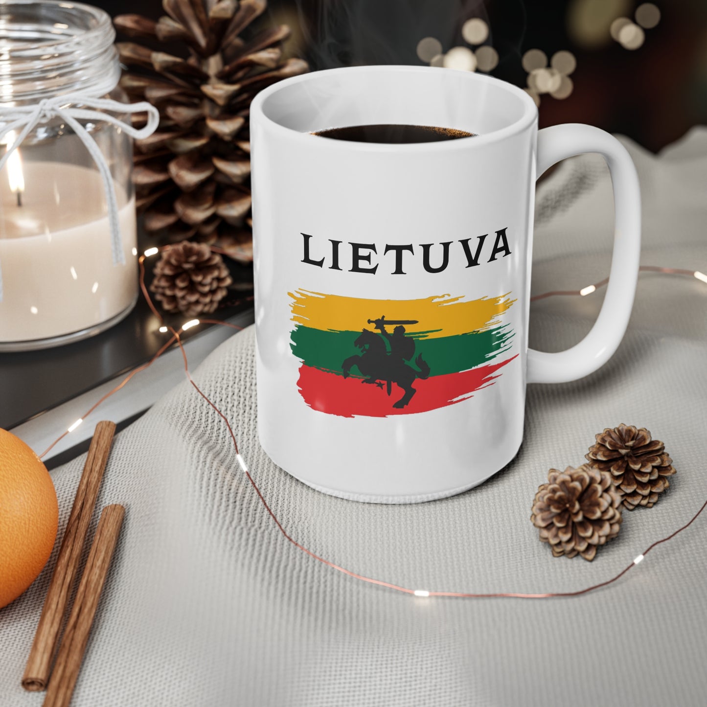 Lithuania Flag Coffee Mug - 11oz & 15oz Ceramic Cups