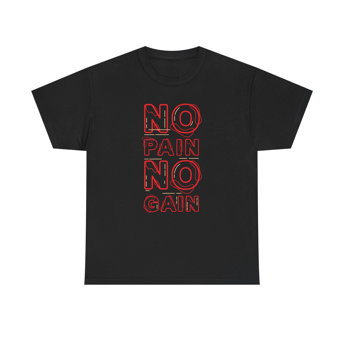 Motivational Unisex Heavy Cotton Tee - No Pain No Gain