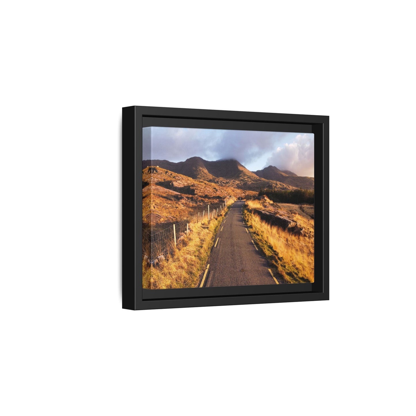 Sunset Road Matte Canvas, Framed (Multi-color)