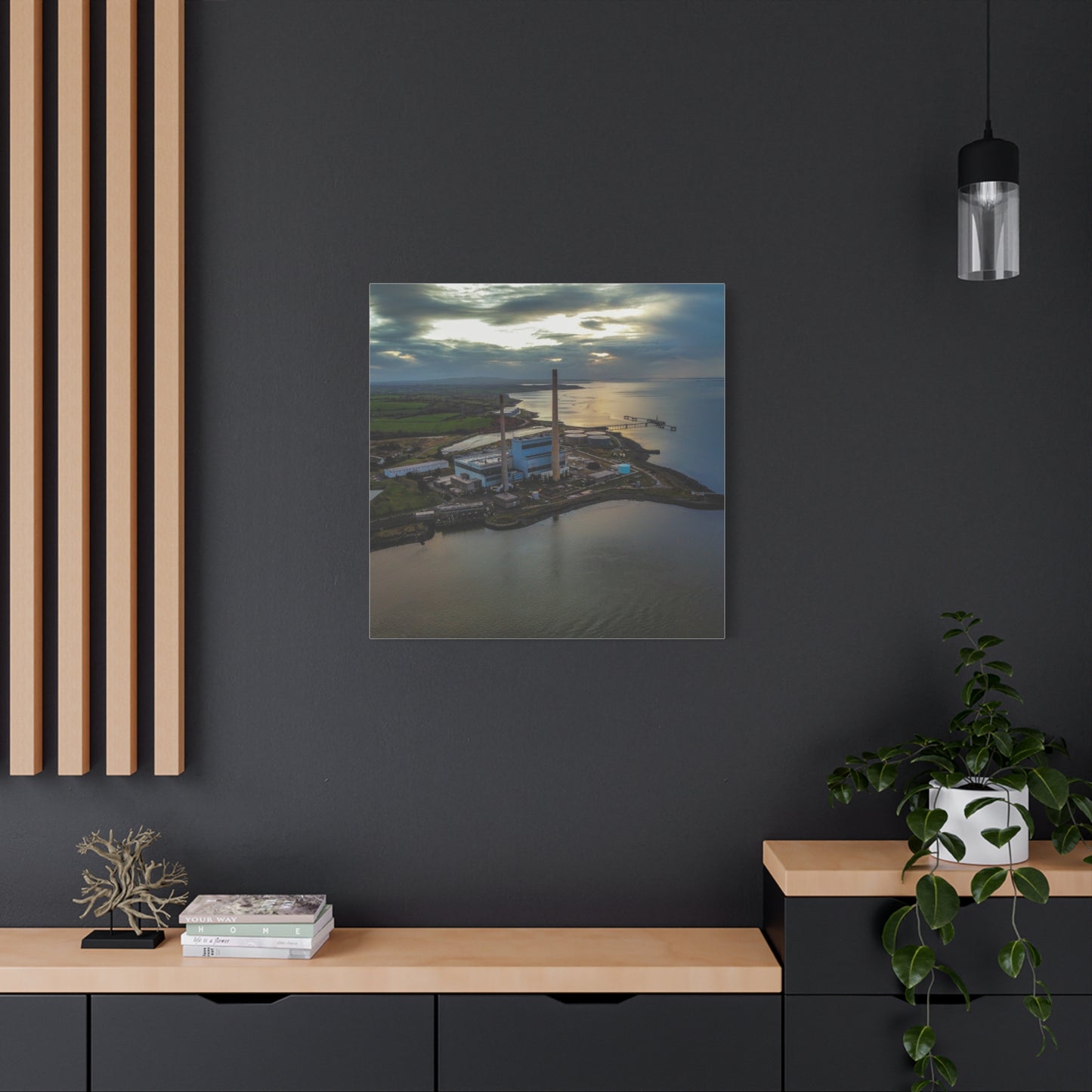 Tarbert Power Station Matte Canvas, Stretched, 1.25"