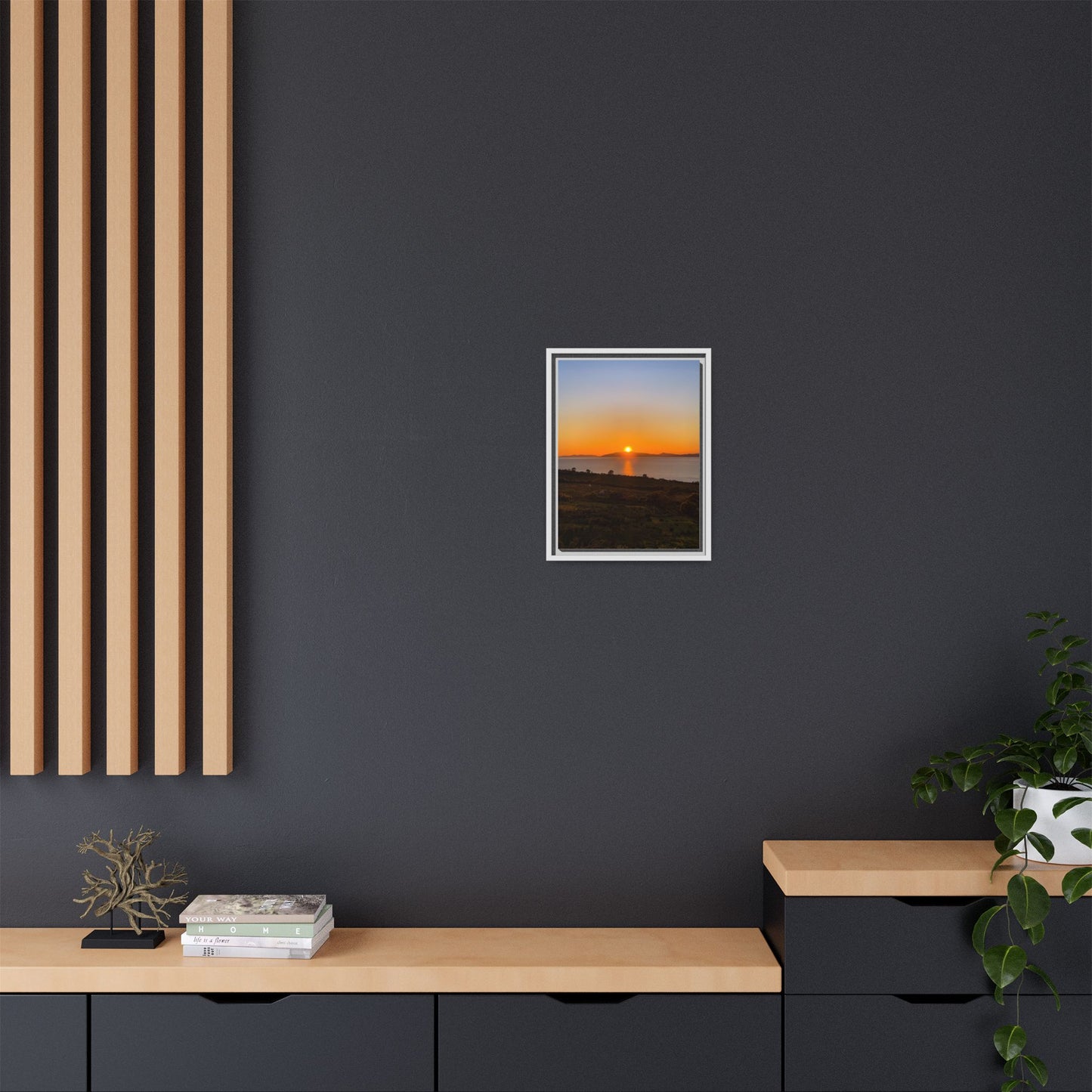 Sunset Ring Of Kerry Matte Canvas, Framed (Multi-color)