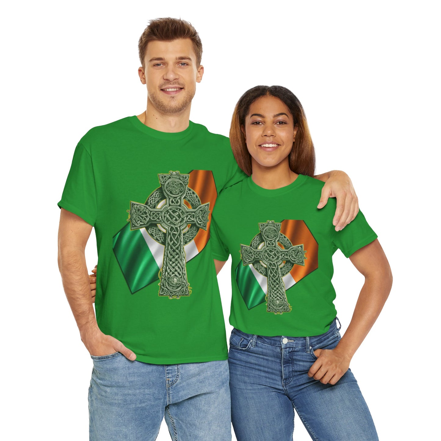 Celtic Cross Unisex Heavy Cotton Tee