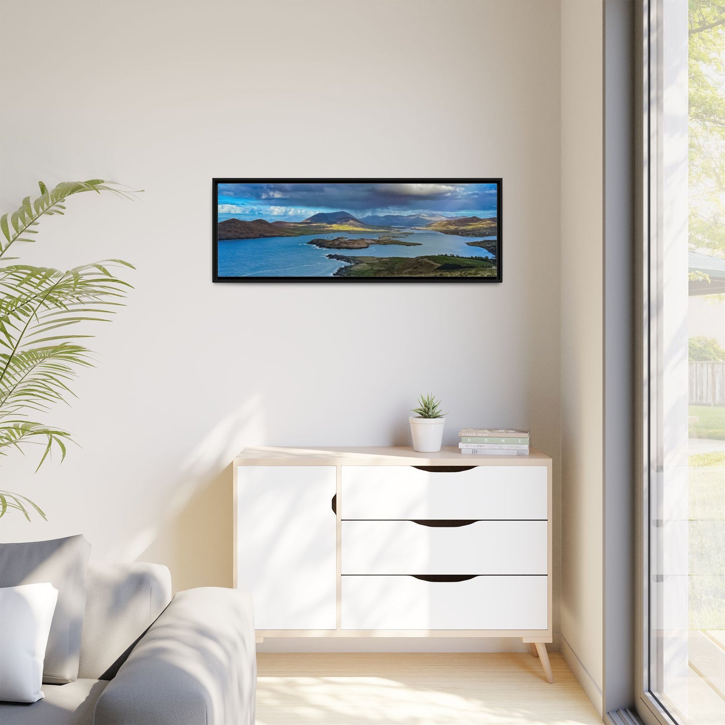 Unknown Mountain Matte Canvas, Framed (Multi-color)