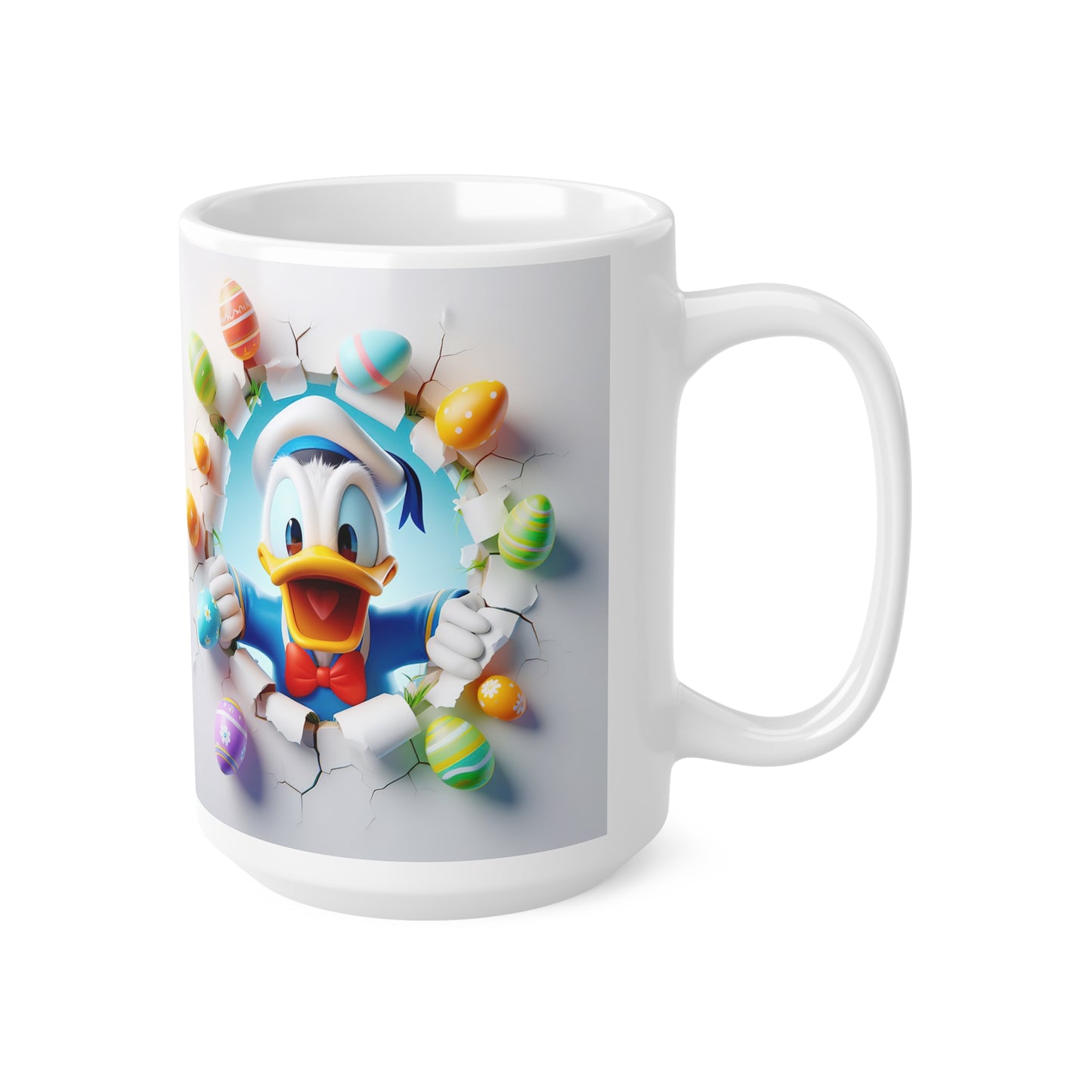 Whimsical Easter Ceramic Coffee Cups – 11oz & 15oz with Playful Duck Design