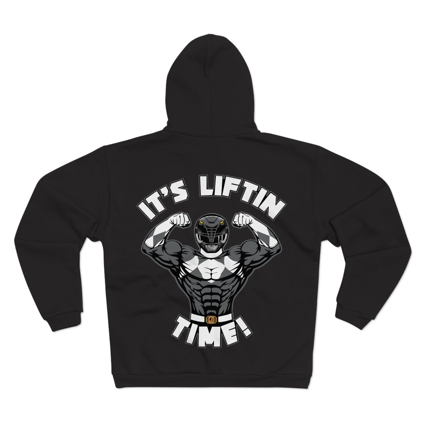 It's Liftin' Time Unisex Hooded Zip Sweatshirt- Motivational Gym Hoodie for Fitness Enthusiasts