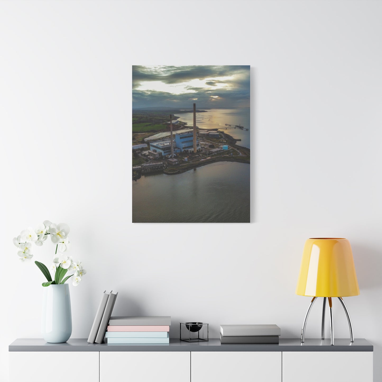 Tarbert Power Station Matte Canvas, Stretched, 1.25"