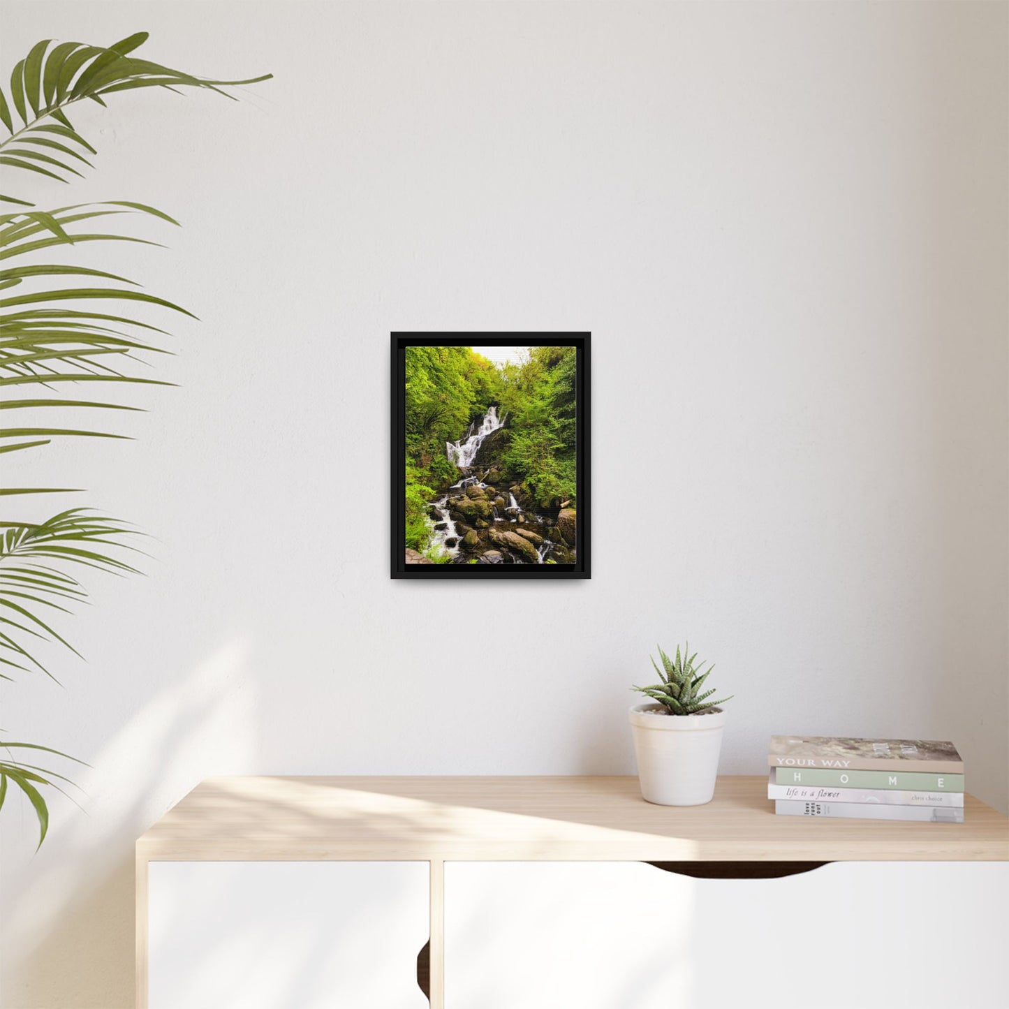 Torc Waterfall Matte Canvas, Framed (Multi-color)