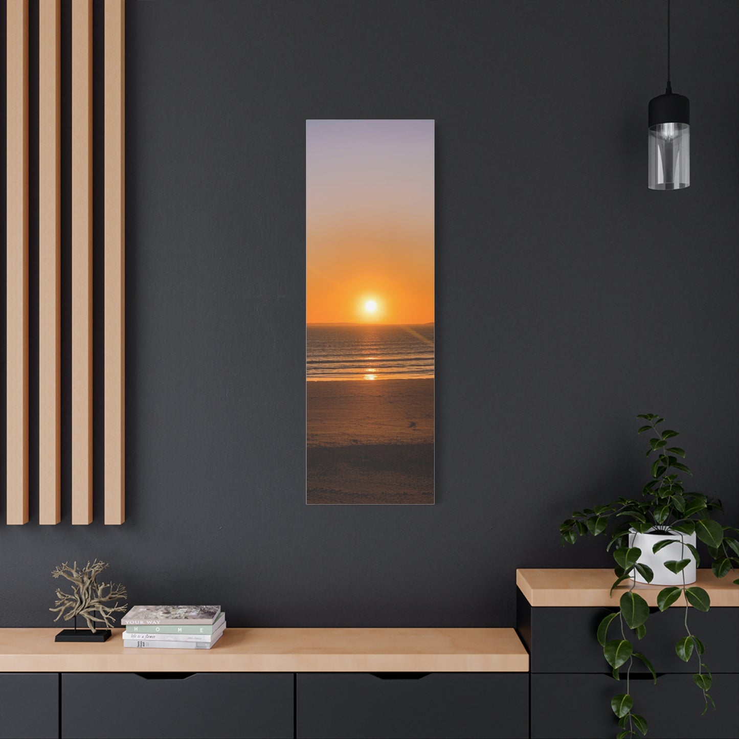 Sunset in ocean Matte Canvas, Stretched, 1.25"