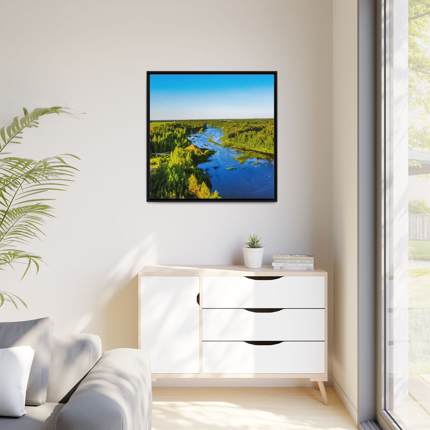 Zagares Lake Matte Canvas, Framed (Multi-color)