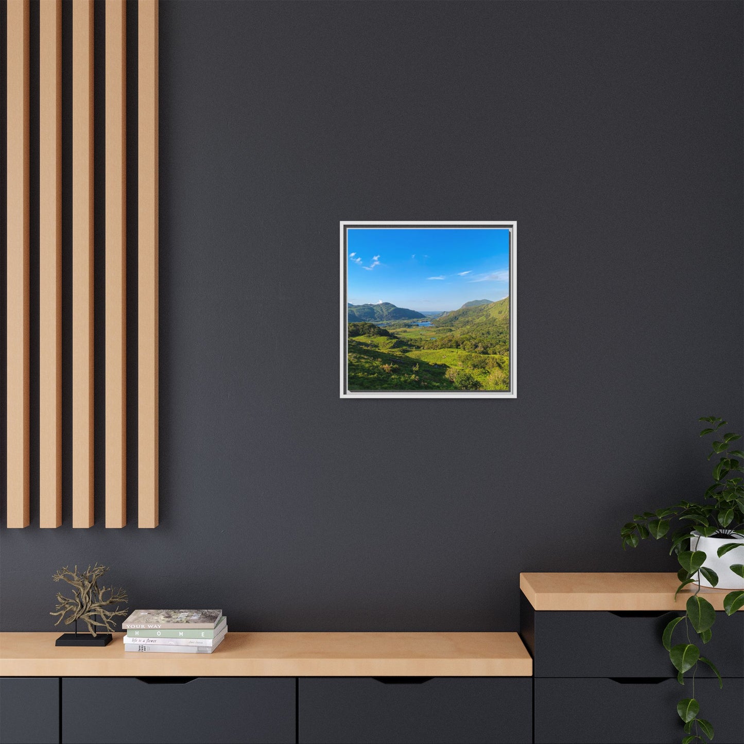 Beautiful Ladies View Matte Canvas, Framed (Multi-color)
