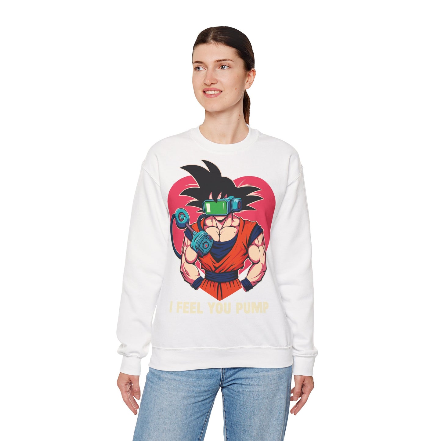 Gamer Vibe Crewneck Sweatshirt - 'I Feel You Pump' Design