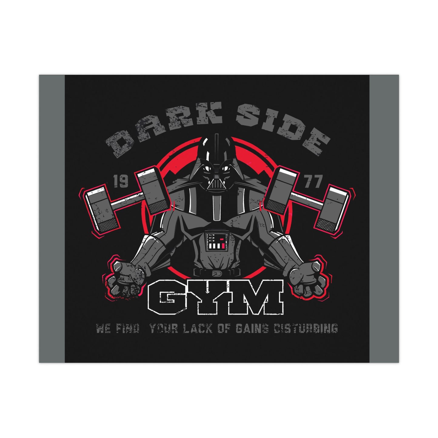 Gym Motivation Matte Poster - Dark Side Fitness Art