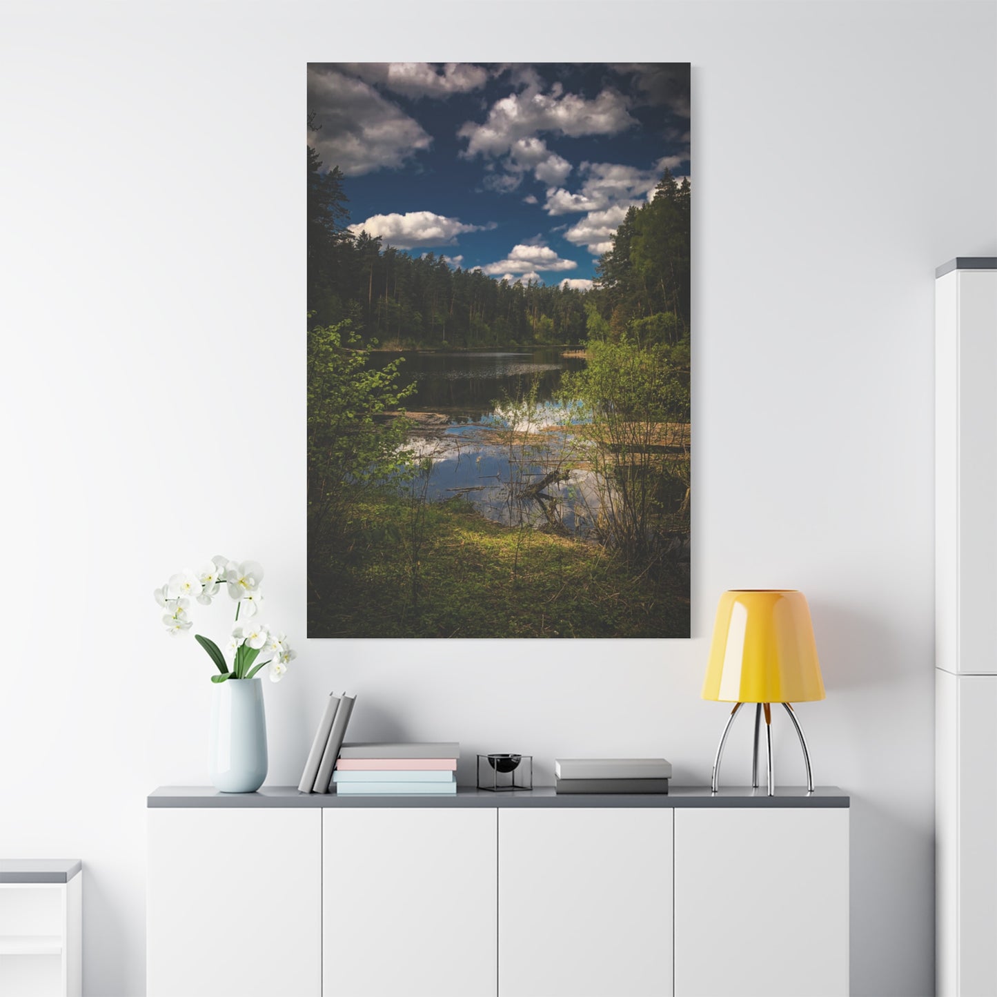 Vilnius Lake, Lithuania Matte Canvas, Stretched, 1.25"