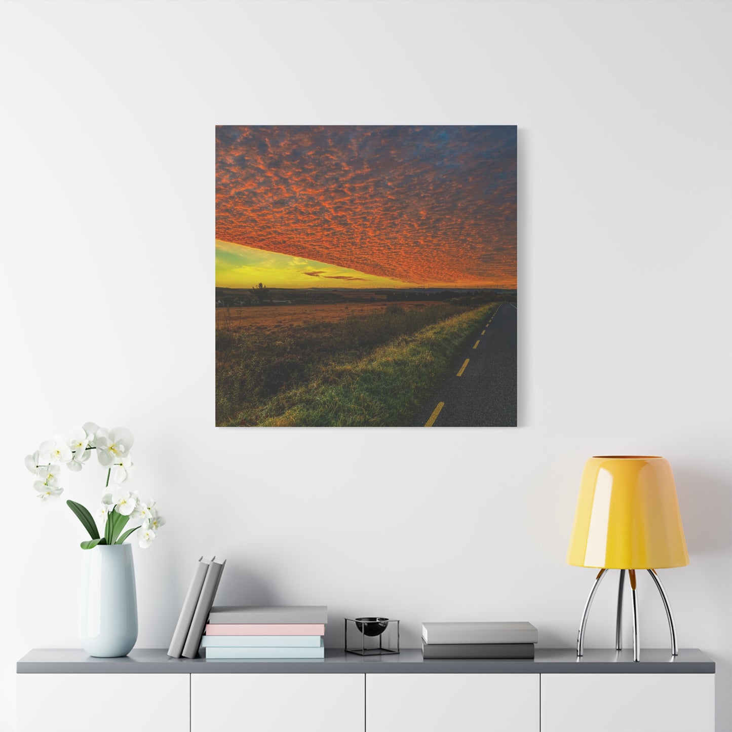 Cloudy Sunset Matte Canvas, Stretched, 1.25"