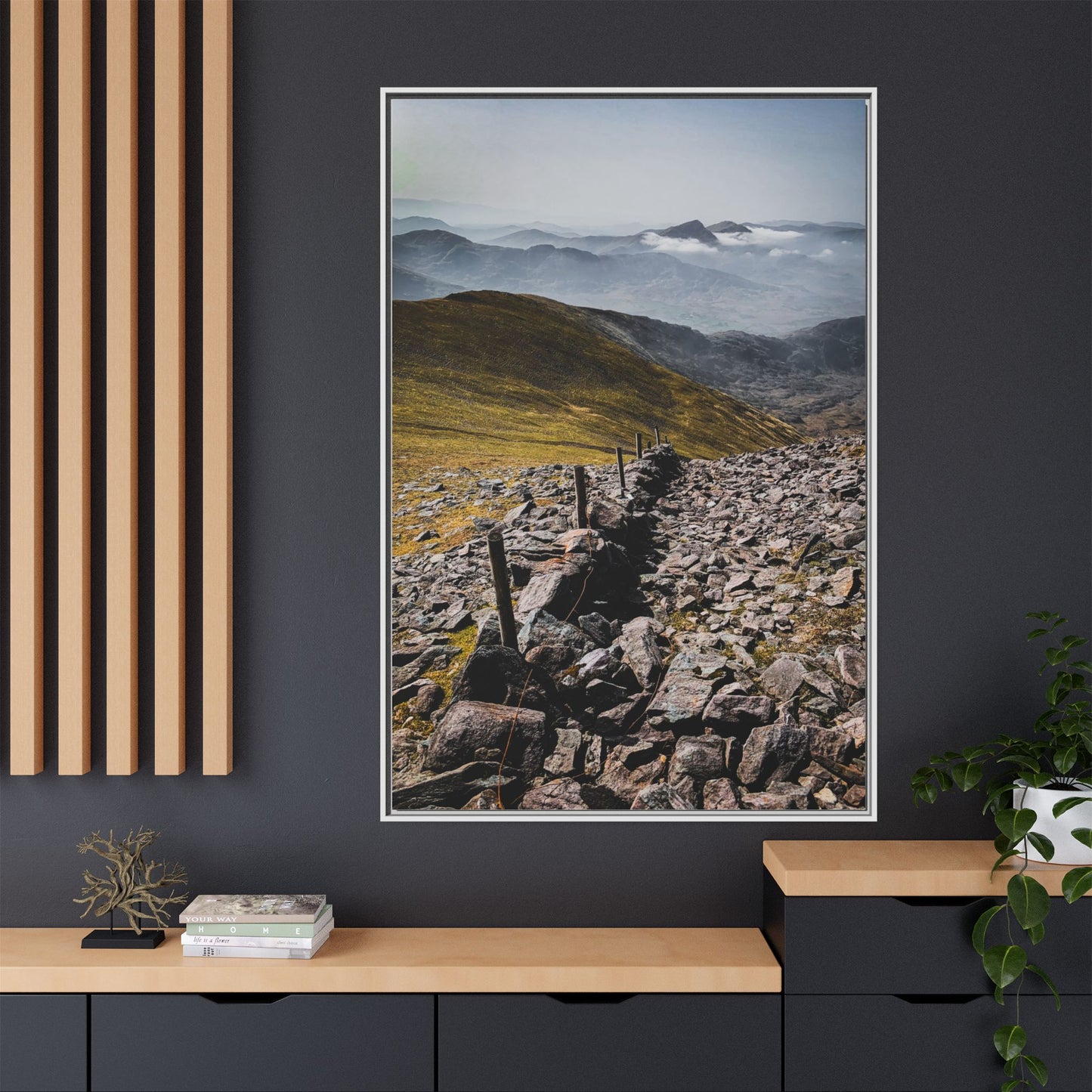 Wall Matte Canvas, Framed (Multi-color)