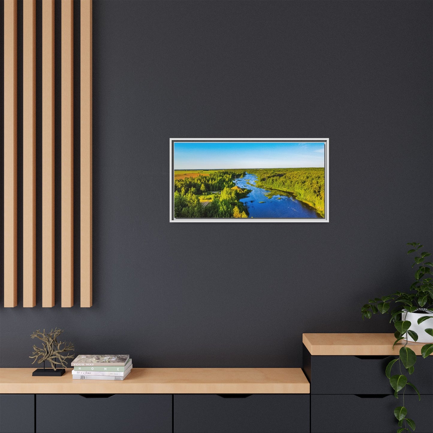 Zagares Lake Matte Canvas, Framed (Multi-color)