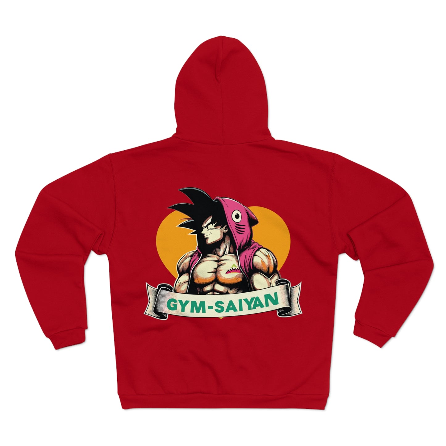 Gym Saiyan Goku Shark Muscle Unisex Hooded Zip Sweatshirt