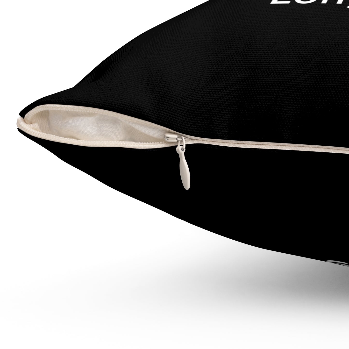 Longford Spun Polyester Square Pillow Black Edition 2 Sizes