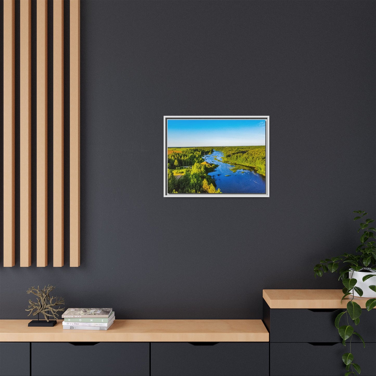 Zagares Lake Matte Canvas, Framed (Multi-color)