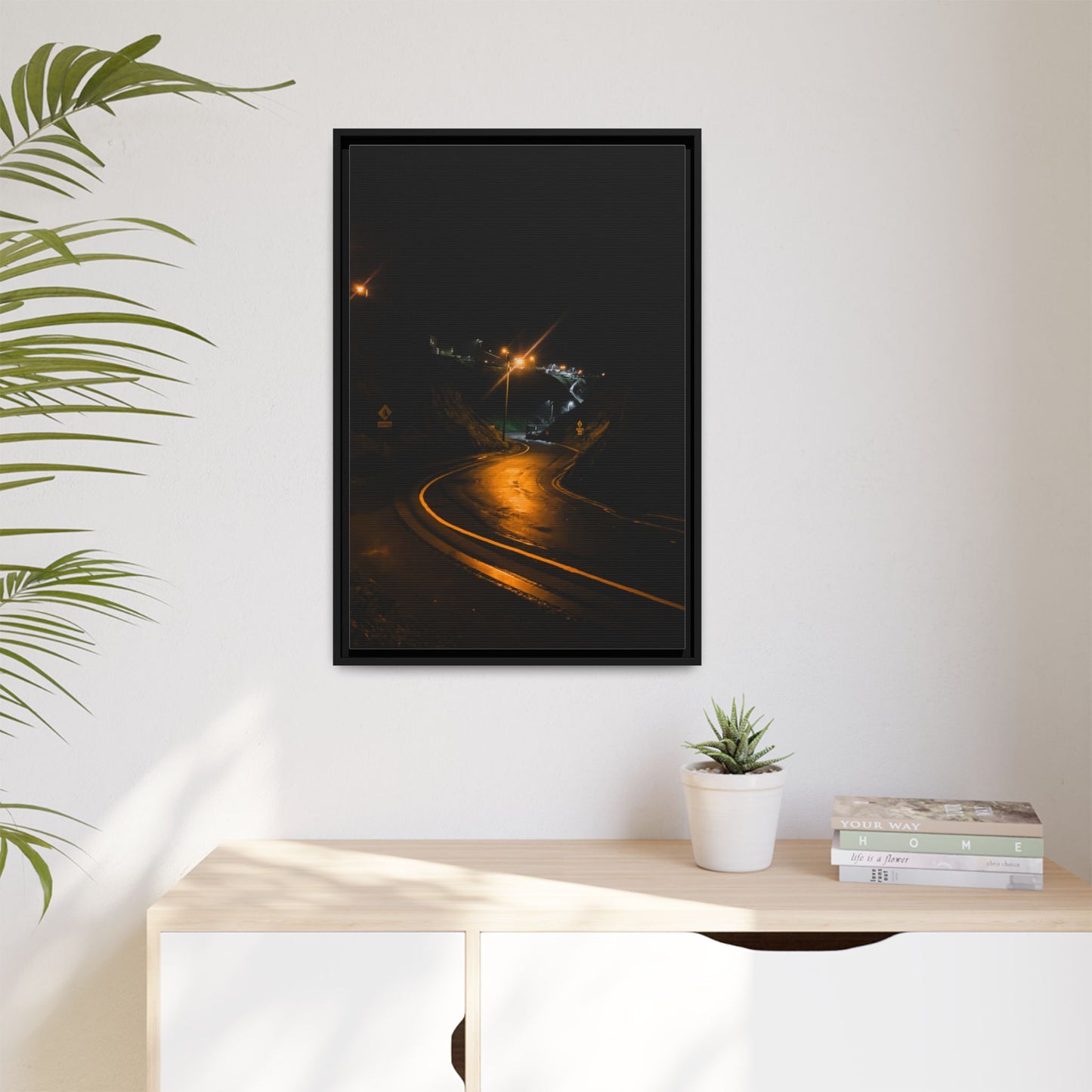 Ballybunion at Night Matte Canvas, Framed (Multi-color)