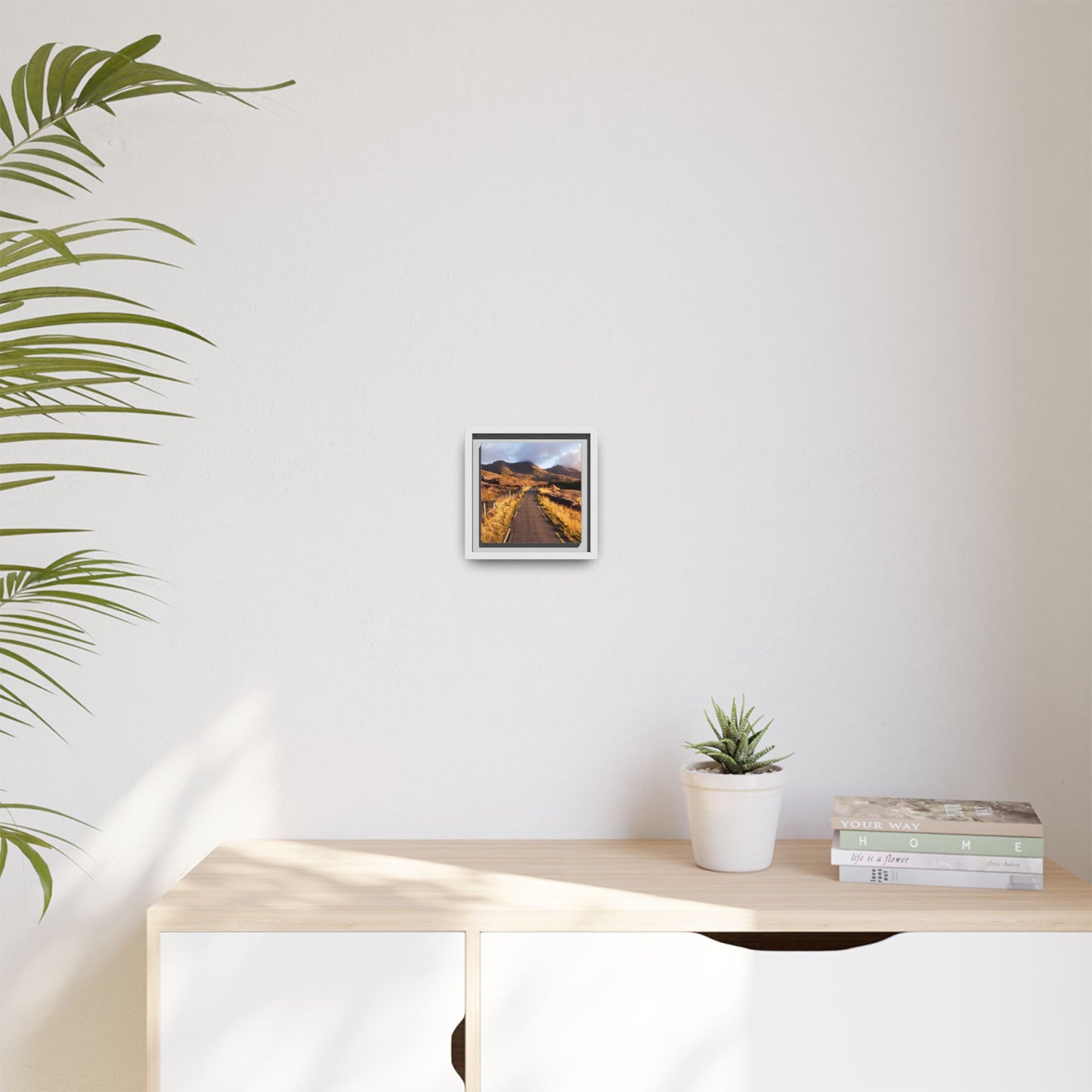 Sunset Road Matte Canvas, Framed (Multi-color)