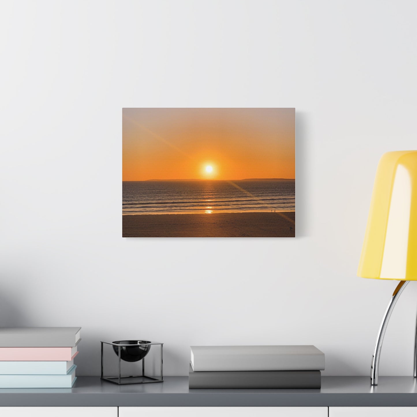 Sunset in ocean Matte Canvas, Stretched, 1.25"
